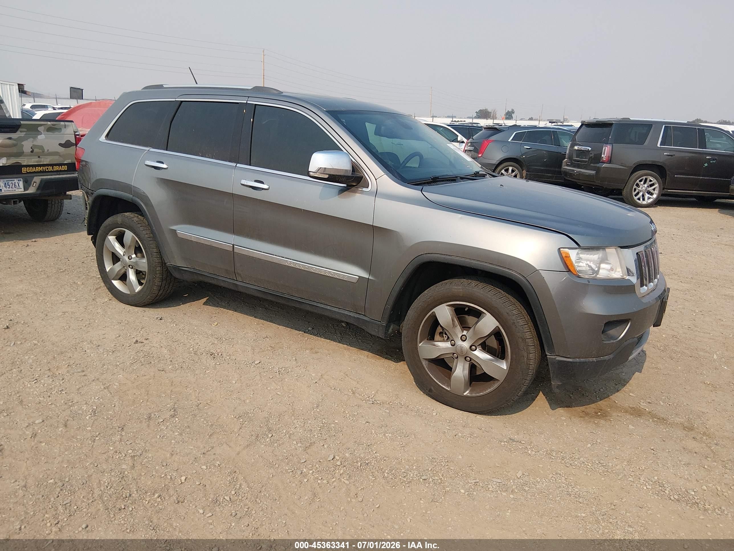 2013 Jeep Grand Cherokee Limited Gray vin: 1C4RJFBT9DC573398
