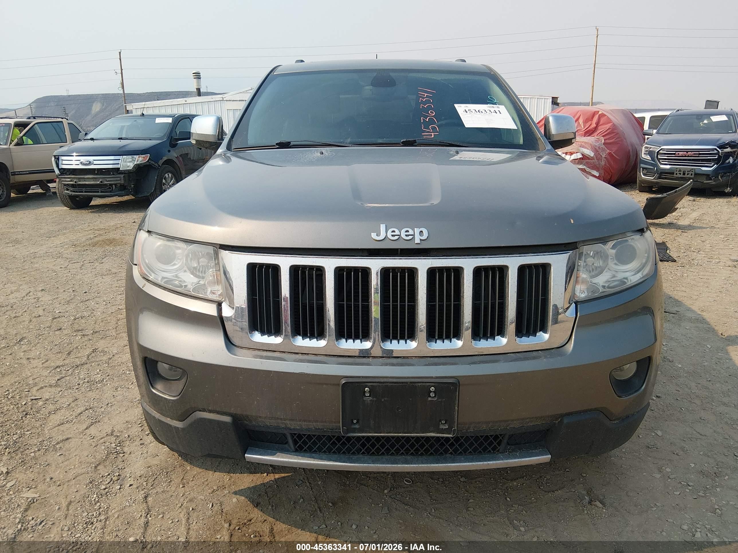 2013 Jeep Grand Cherokee Limited Gray vin: 1C4RJFBT9DC573398