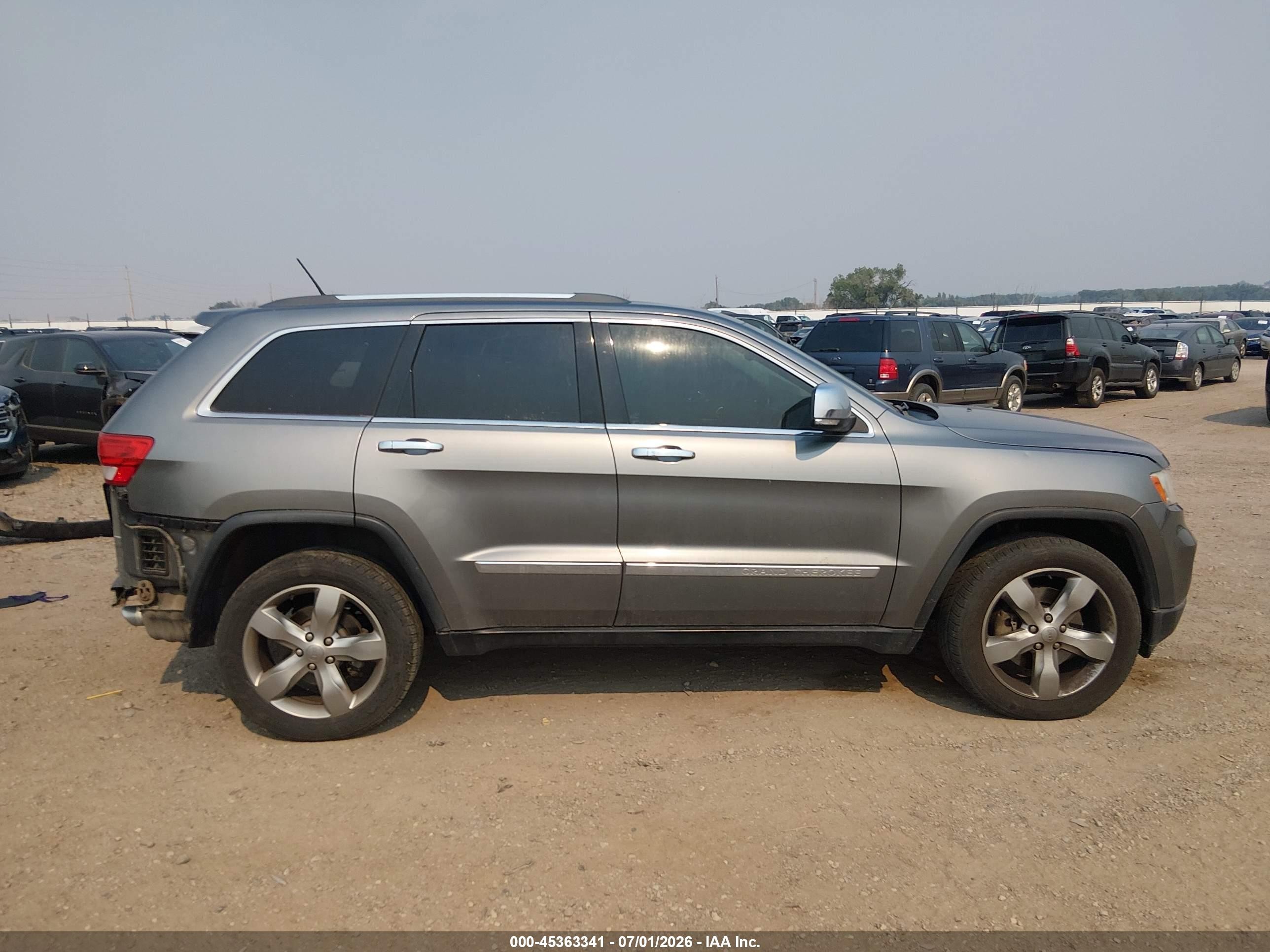2013 Jeep Grand Cherokee Limited Gray vin: 1C4RJFBT9DC573398