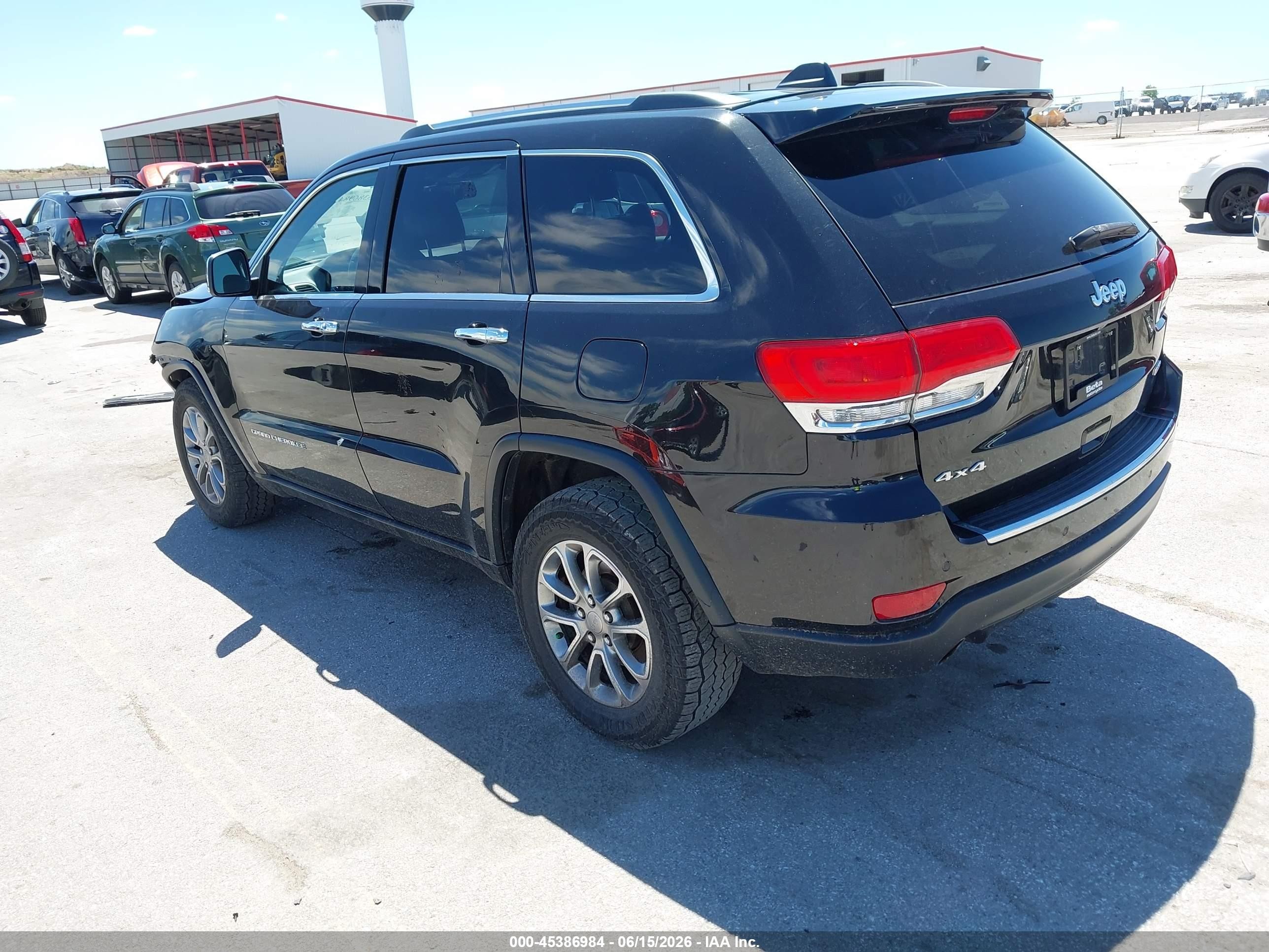 2014 Jeep Grand Cherokee Limited Black vin: 1C4RJFBT9EC413944