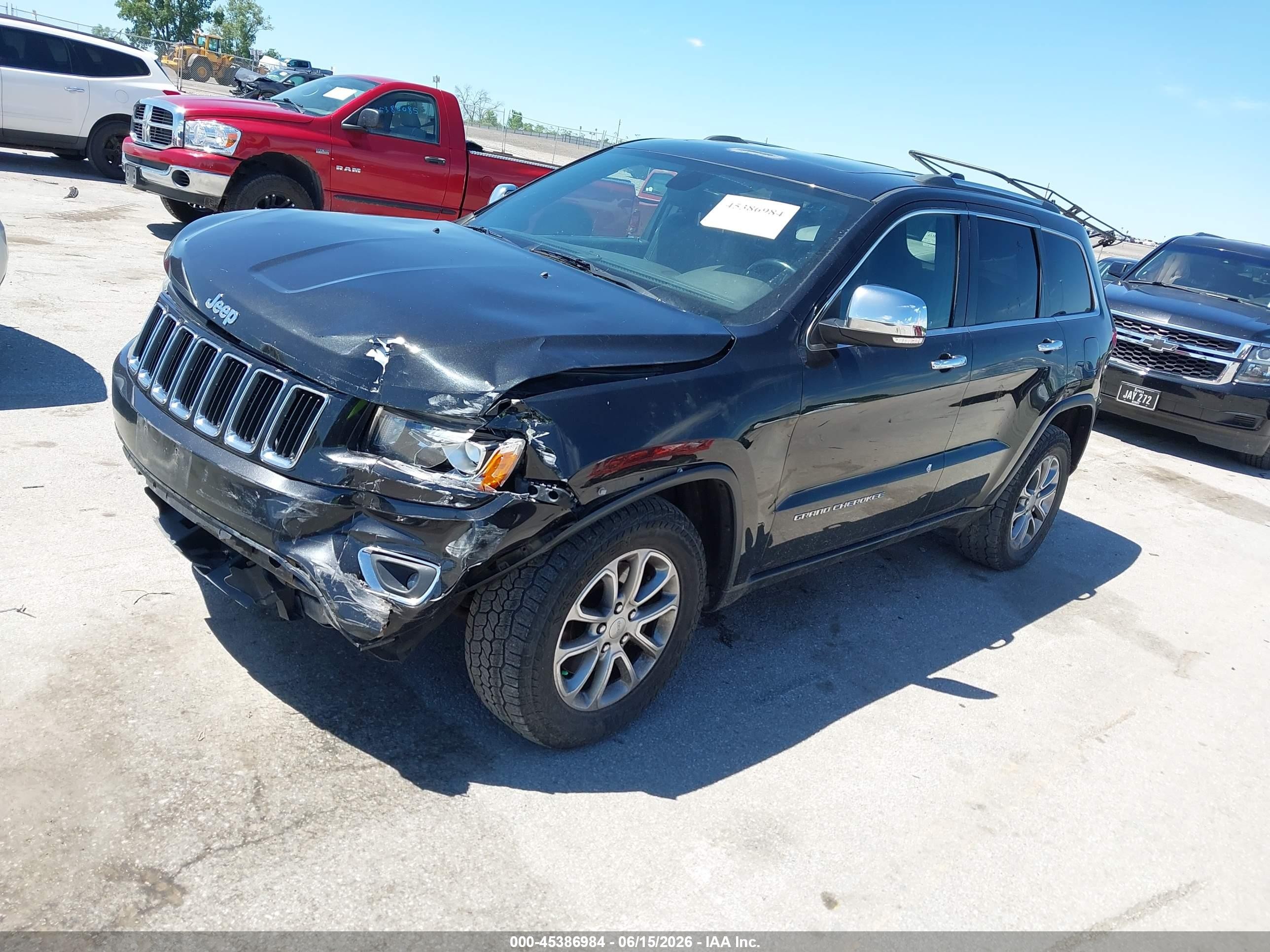 2014 Jeep Grand Cherokee Limited Black vin: 1C4RJFBT9EC413944