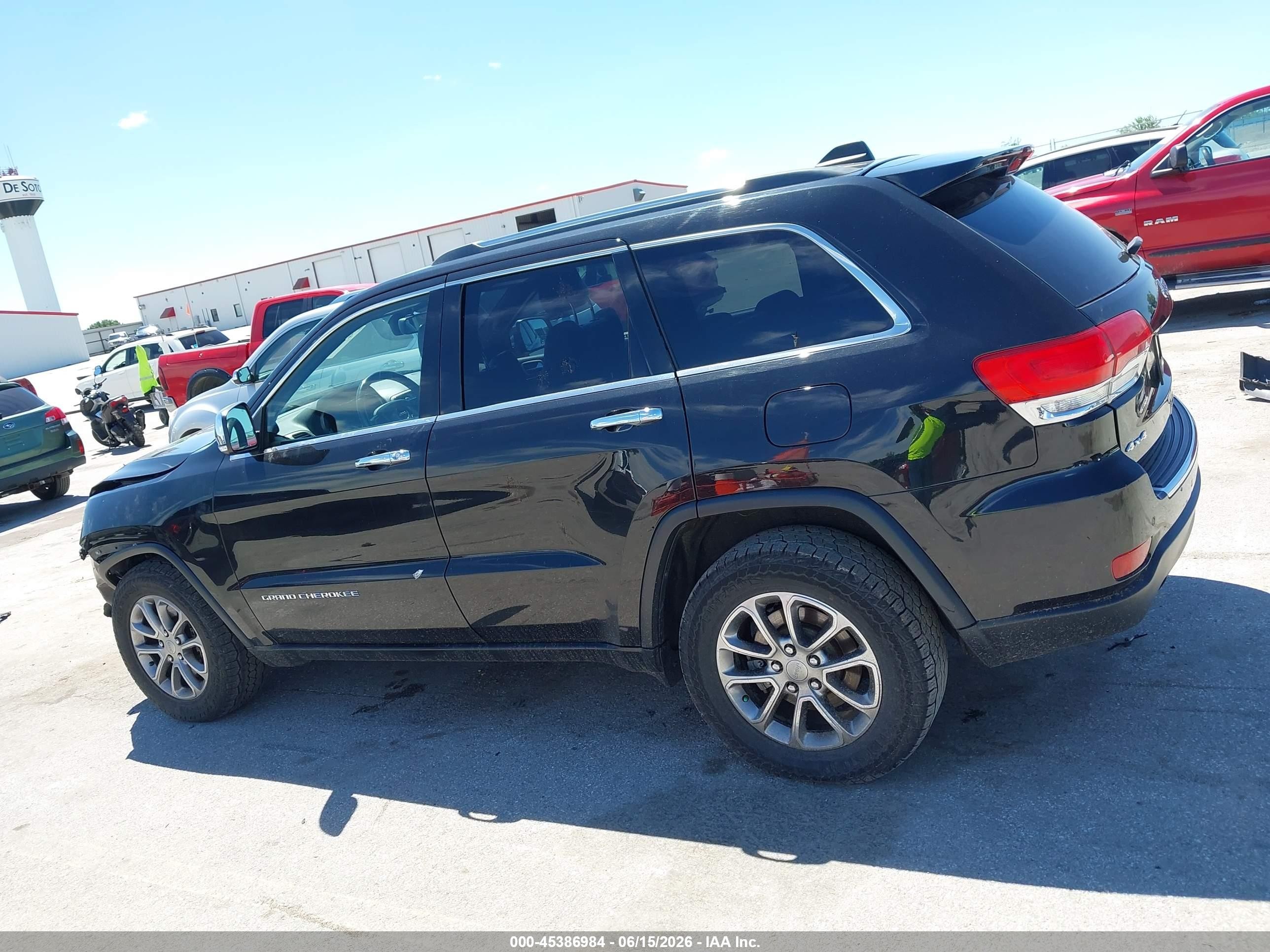 2014 Jeep Grand Cherokee Limited Black vin: 1C4RJFBT9EC413944