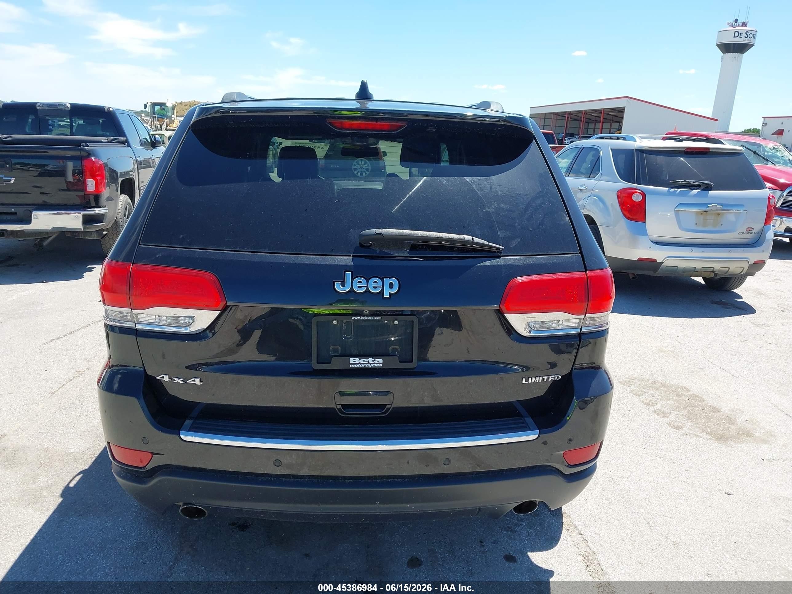2014 Jeep Grand Cherokee Limited Black vin: 1C4RJFBT9EC413944