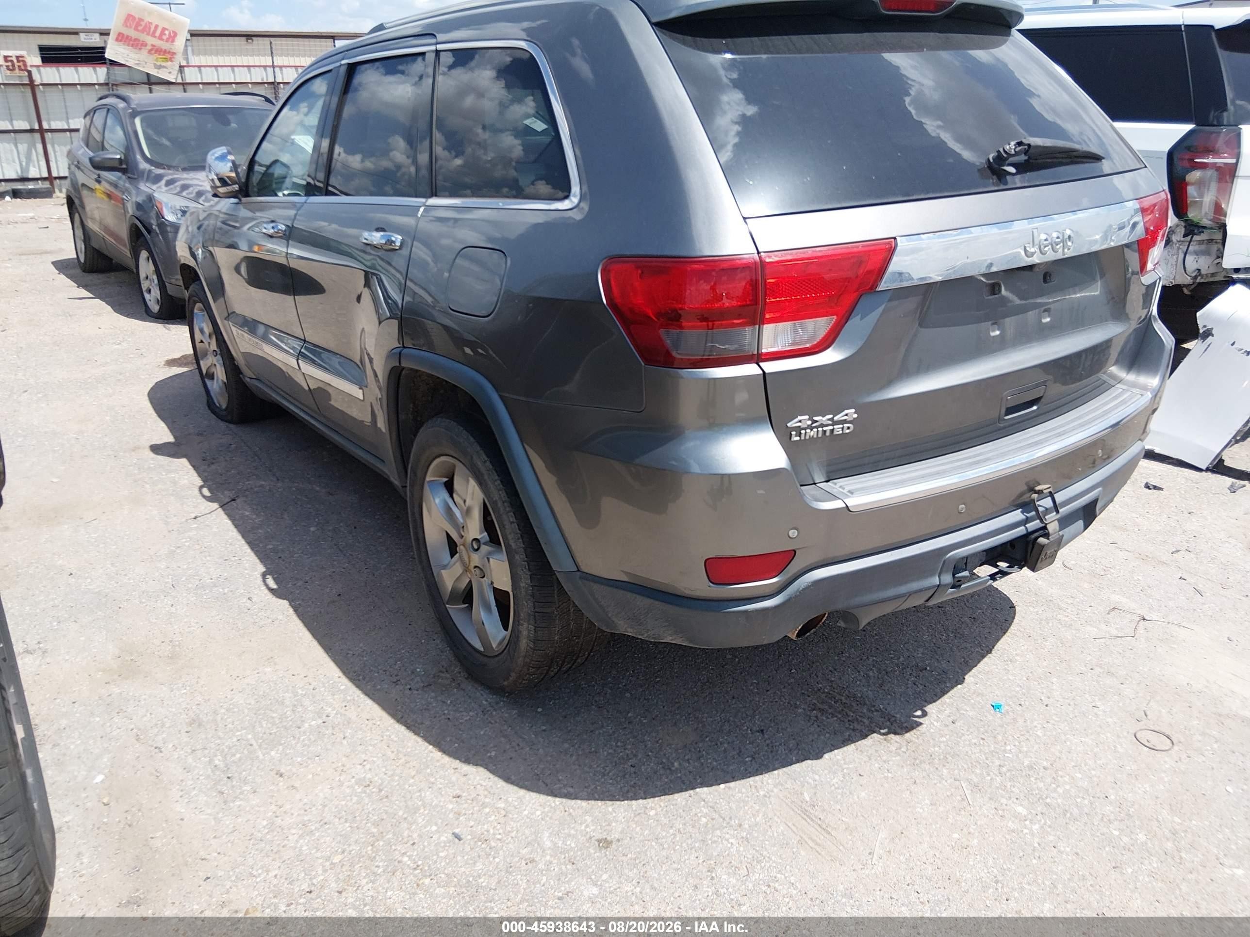 2013 Jeep Grand Cherokee Limited Gray vin: 1C4RJFBTXDC503182