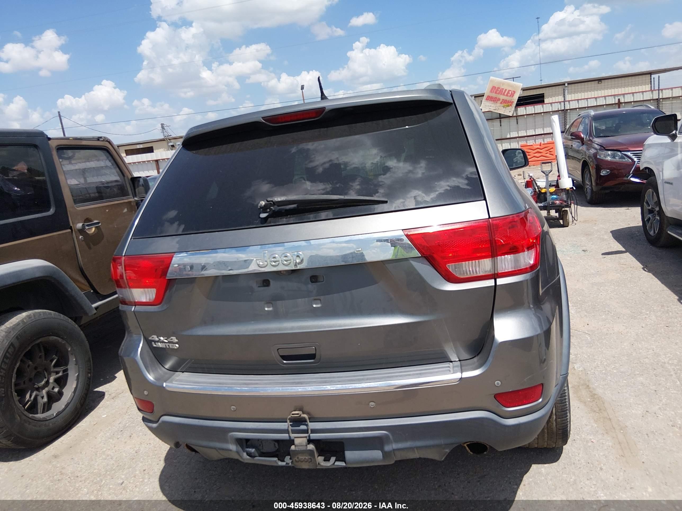 2013 Jeep Grand Cherokee Limited Gray vin: 1C4RJFBTXDC503182