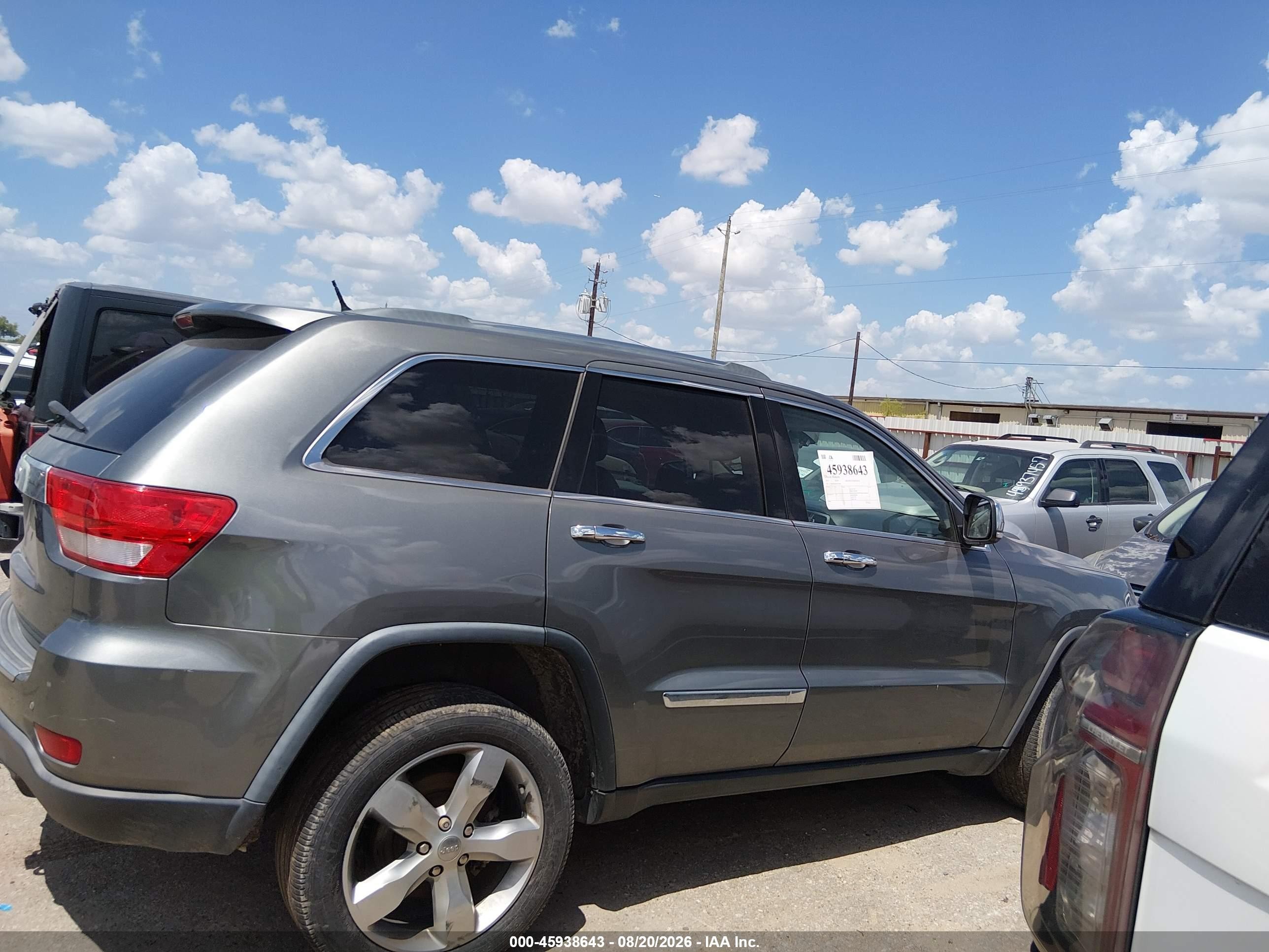 2013 Jeep Grand Cherokee Limited Gray vin: 1C4RJFBTXDC503182