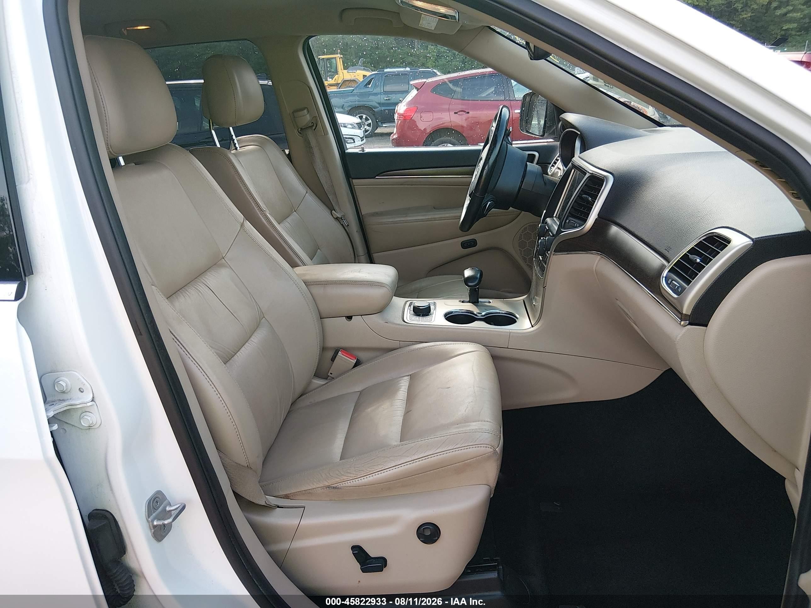 2014 Jeep Grand Cherokee Limited White vin: 1C4RJFBTXEC114740