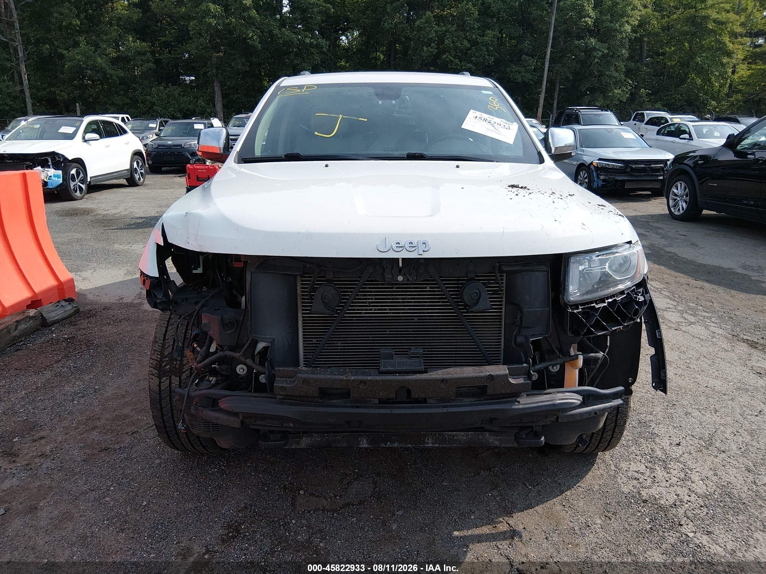 2014 Jeep Grand Cherokee Limited White vin: 1C4RJFBTXEC114740