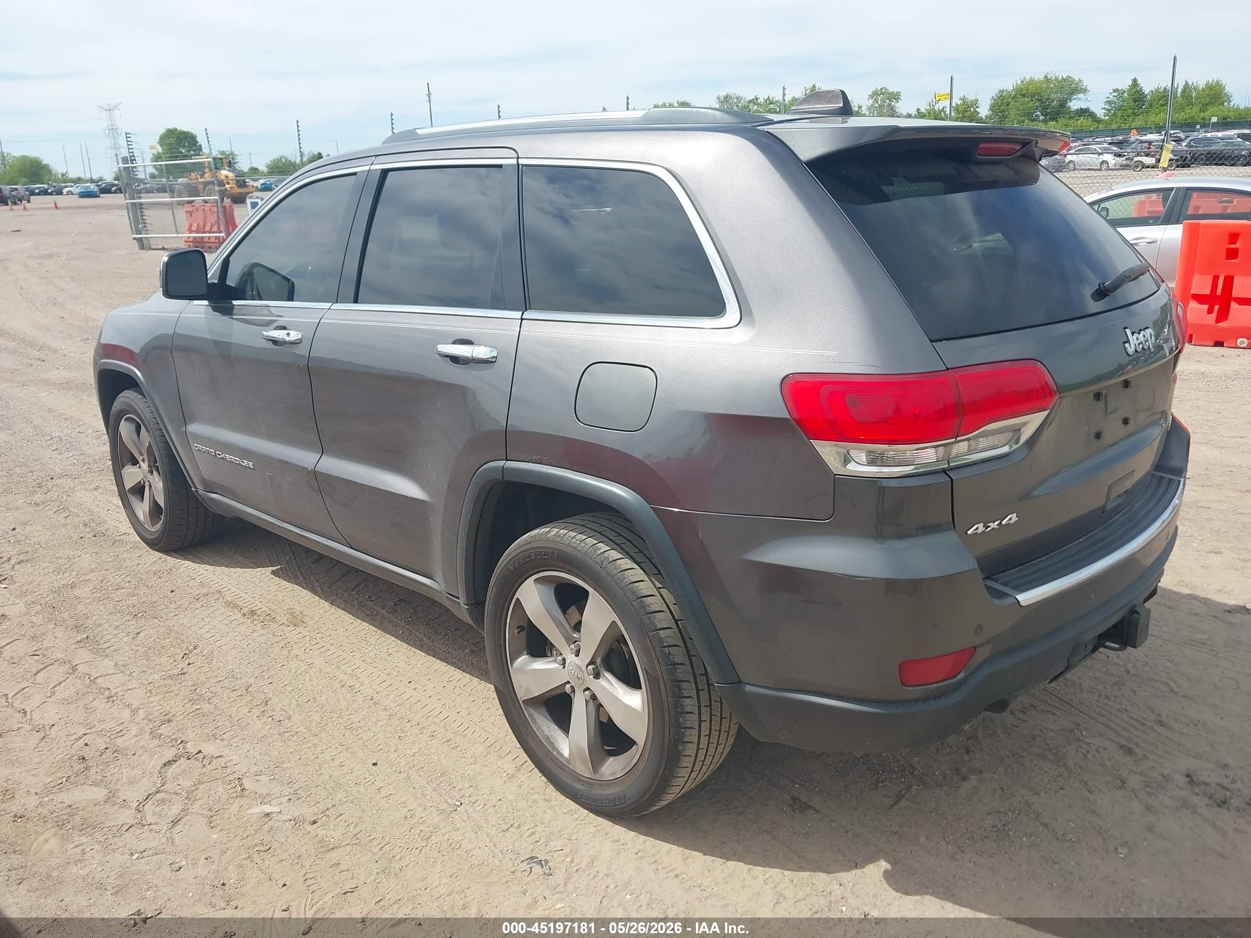 2014 Jeep Grand Cherokee Limited Gray vin: 1C4RJFBTXEC182472