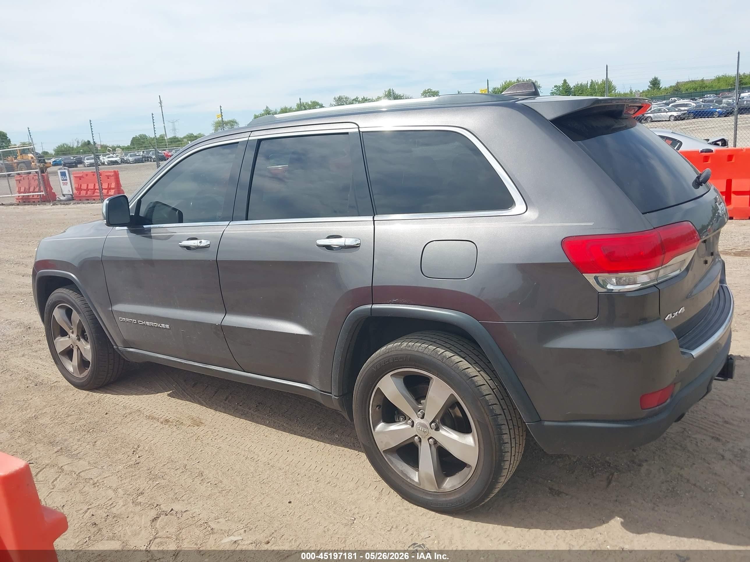 2014 Jeep Grand Cherokee Limited Gray vin: 1C4RJFBTXEC182472