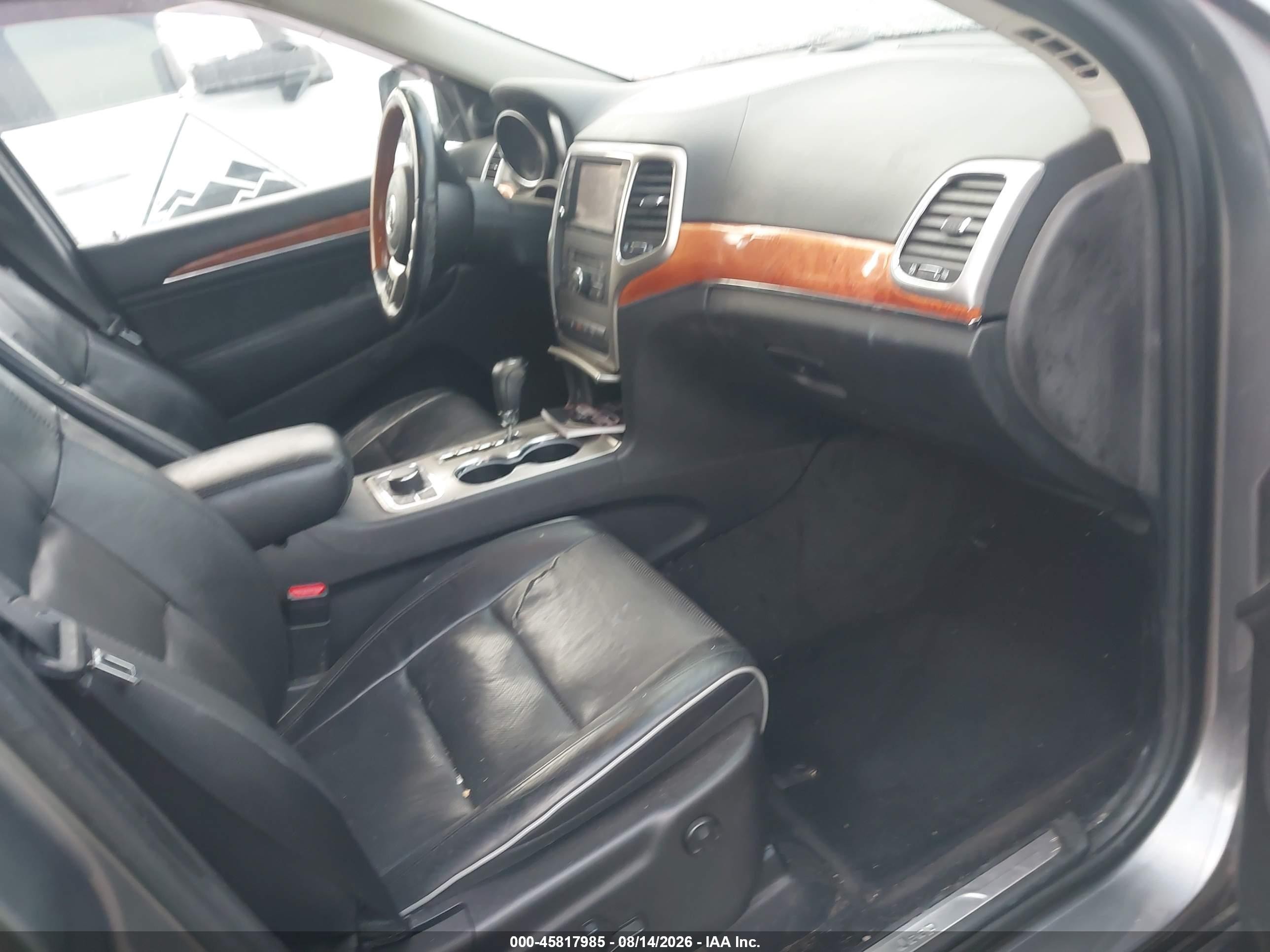 2012 Jeep Grand Cherokee Overland Gray vin: 1C4RJFCG0CC249031