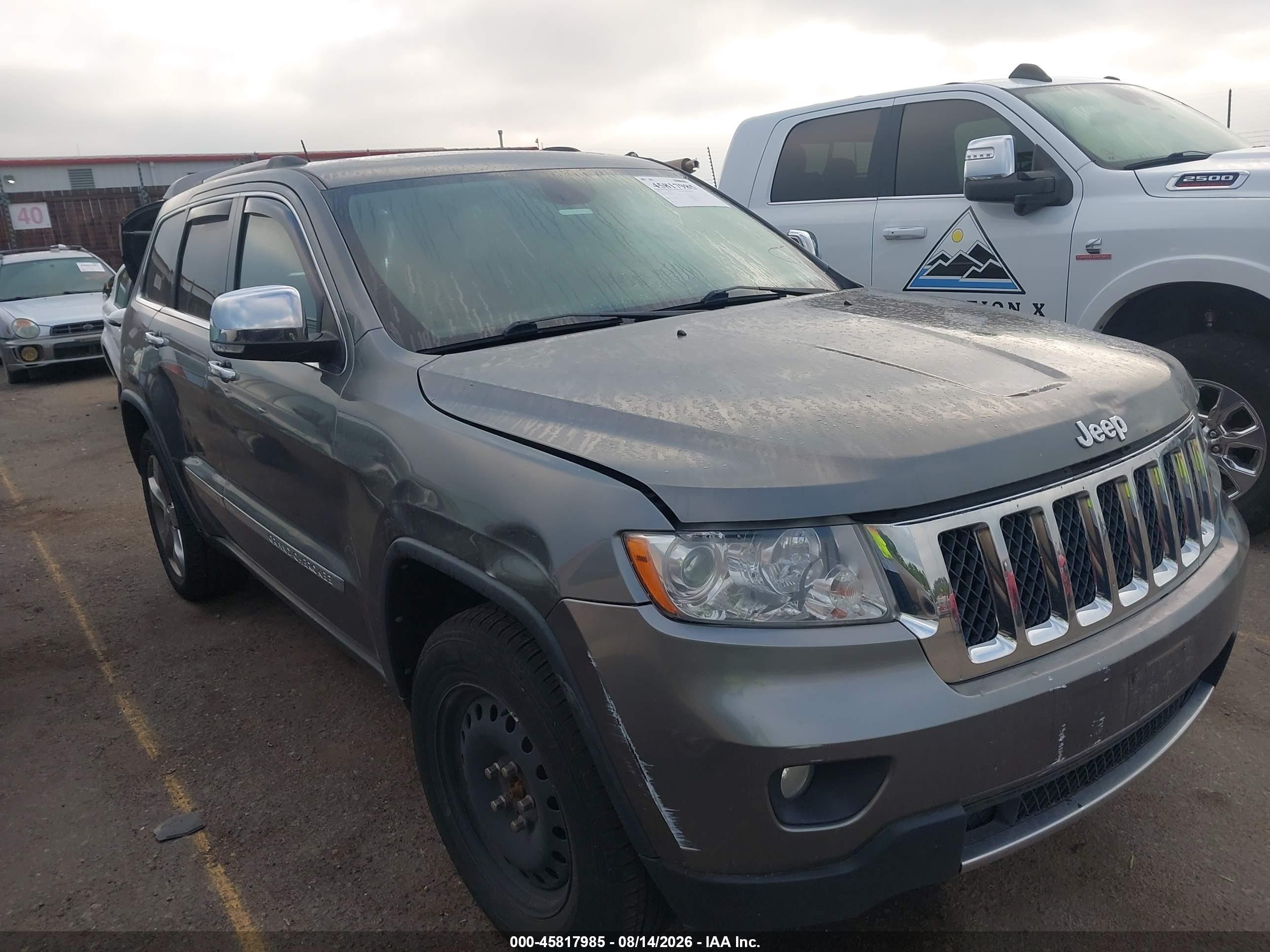 2012 Jeep Grand Cherokee Overland Gray vin: 1C4RJFCG0CC249031