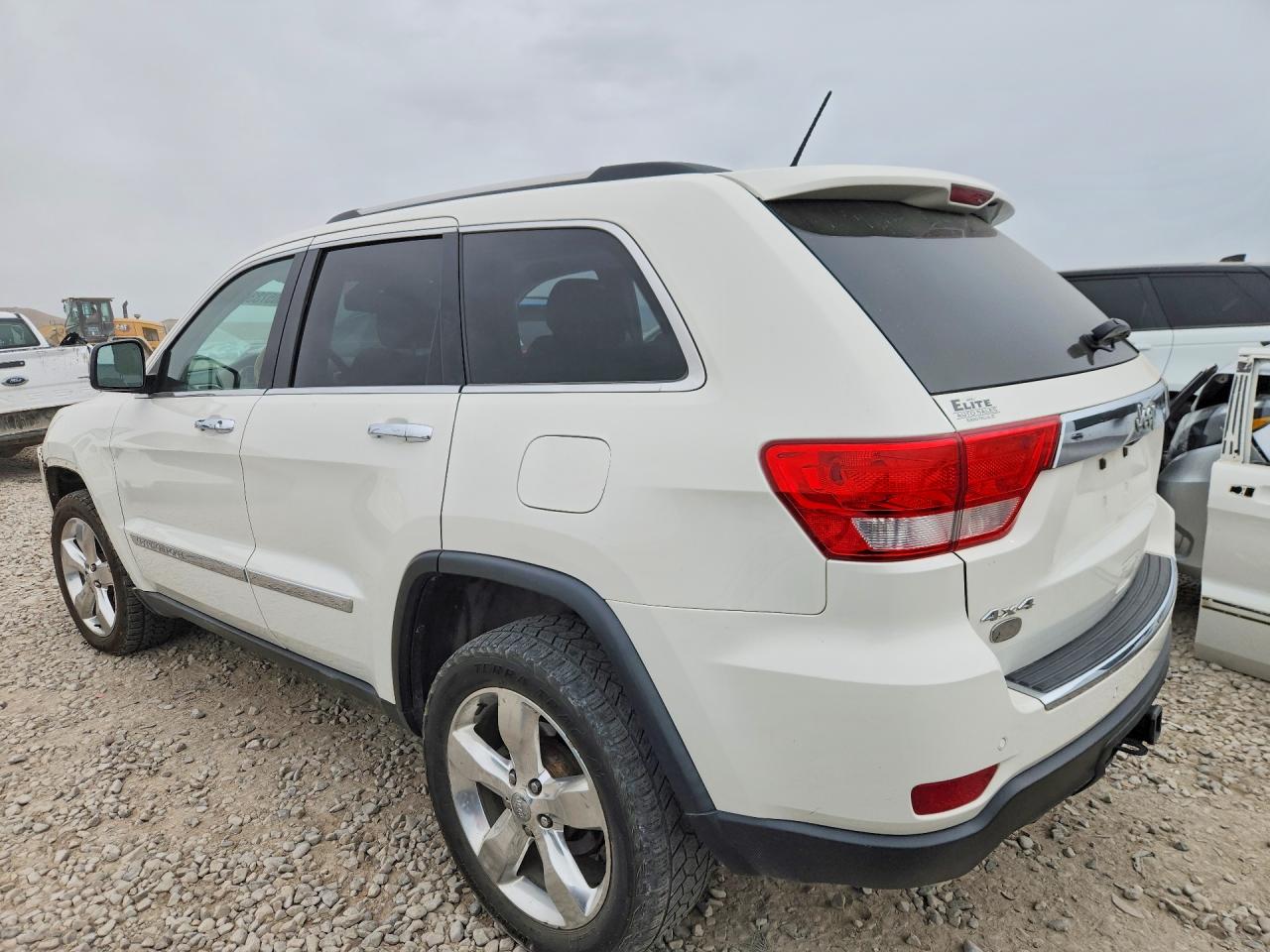 2012 Jeep Grand Cherokee Overland White vin: 1C4RJFCG0CC315383