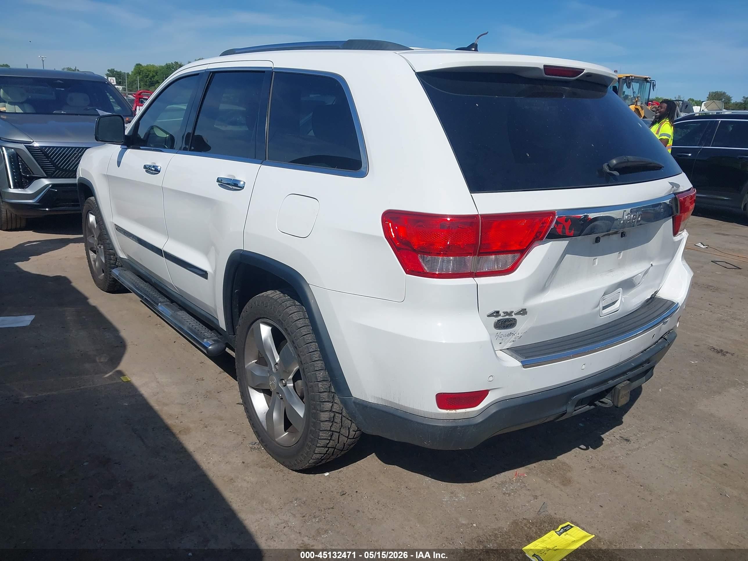 2013 Jeep Grand Cherokee Overland Белый vin: 1C4RJFCG0DC601266