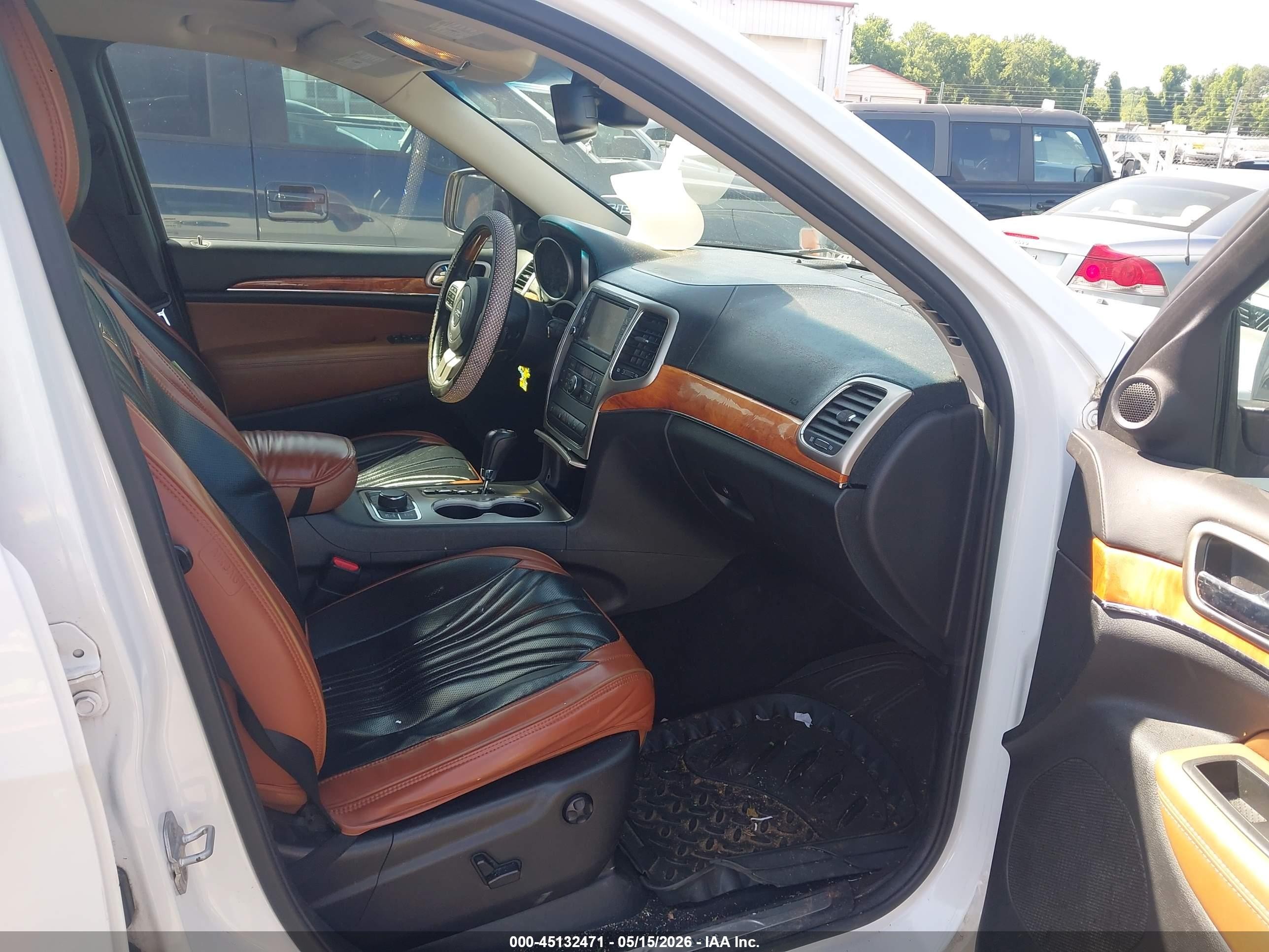 2013 Jeep Grand Cherokee Overland Белый vin: 1C4RJFCG0DC601266