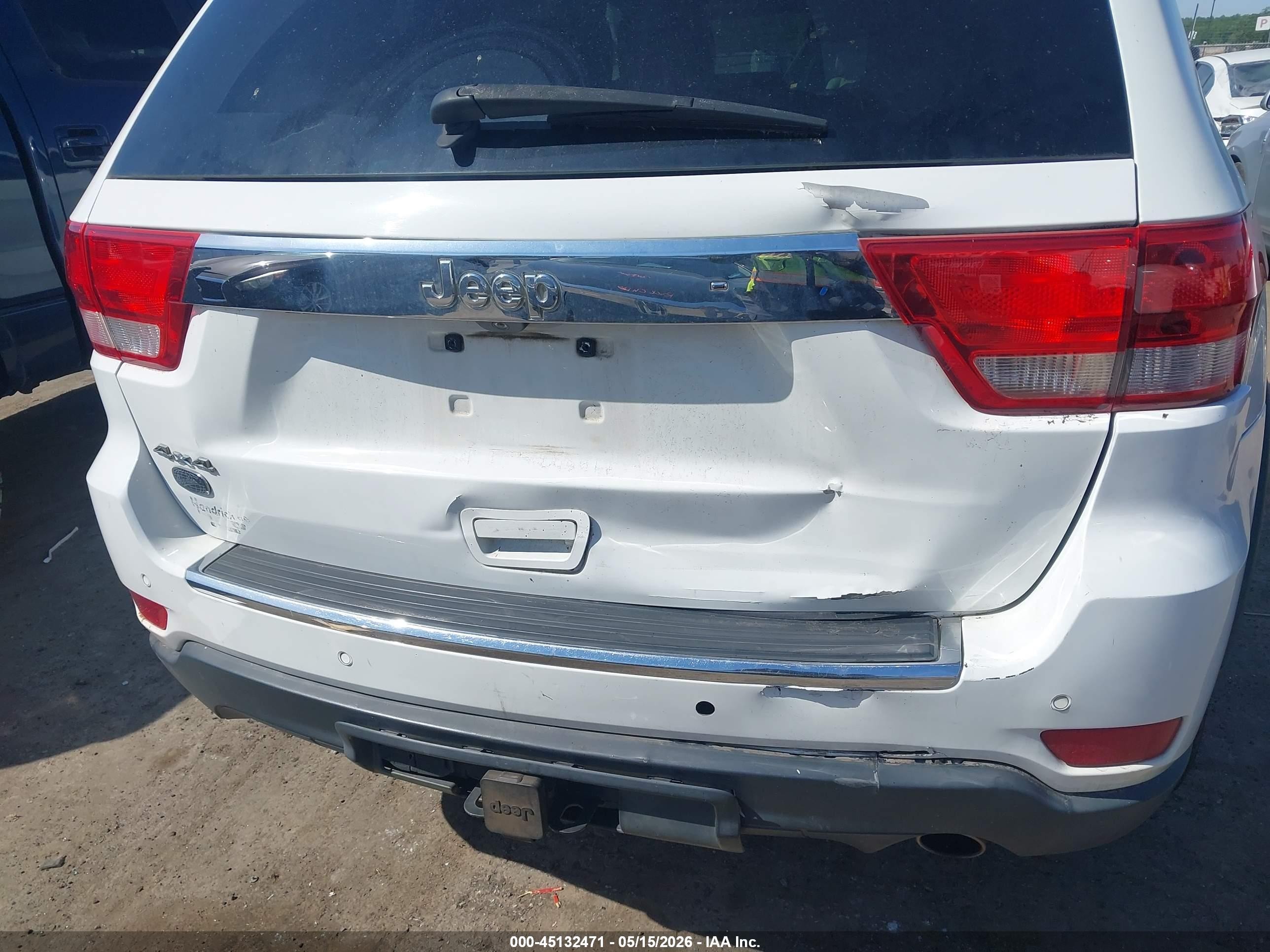 2013 Jeep Grand Cherokee Overland Белый vin: 1C4RJFCG0DC601266