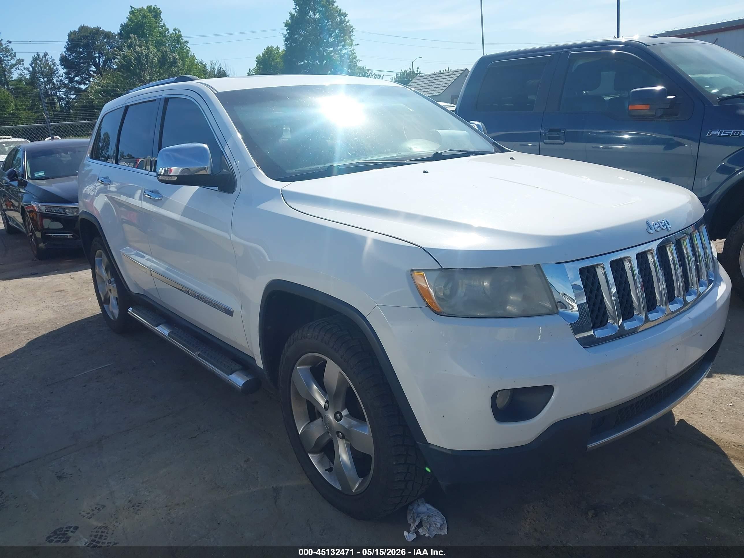 2013 Jeep Grand Cherokee Overland Белый vin: 1C4RJFCG0DC601266