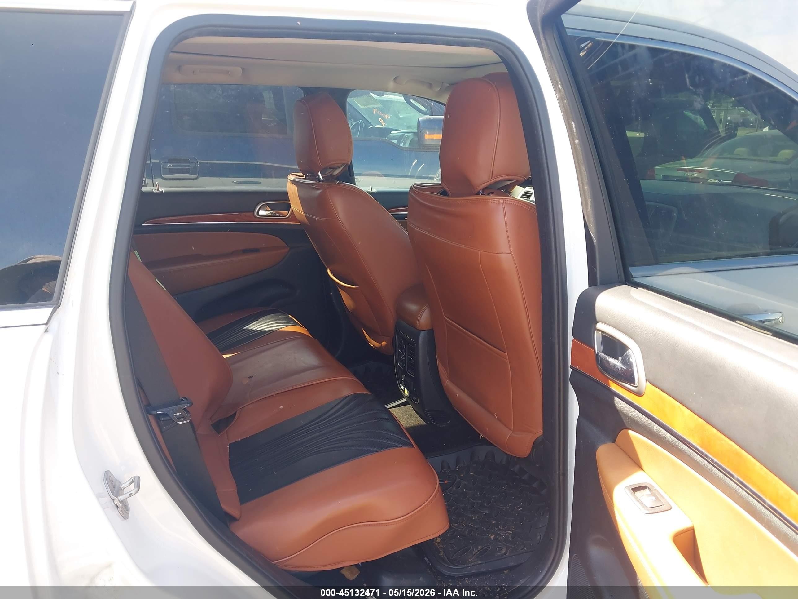 2013 Jeep Grand Cherokee Overland Белый vin: 1C4RJFCG0DC601266