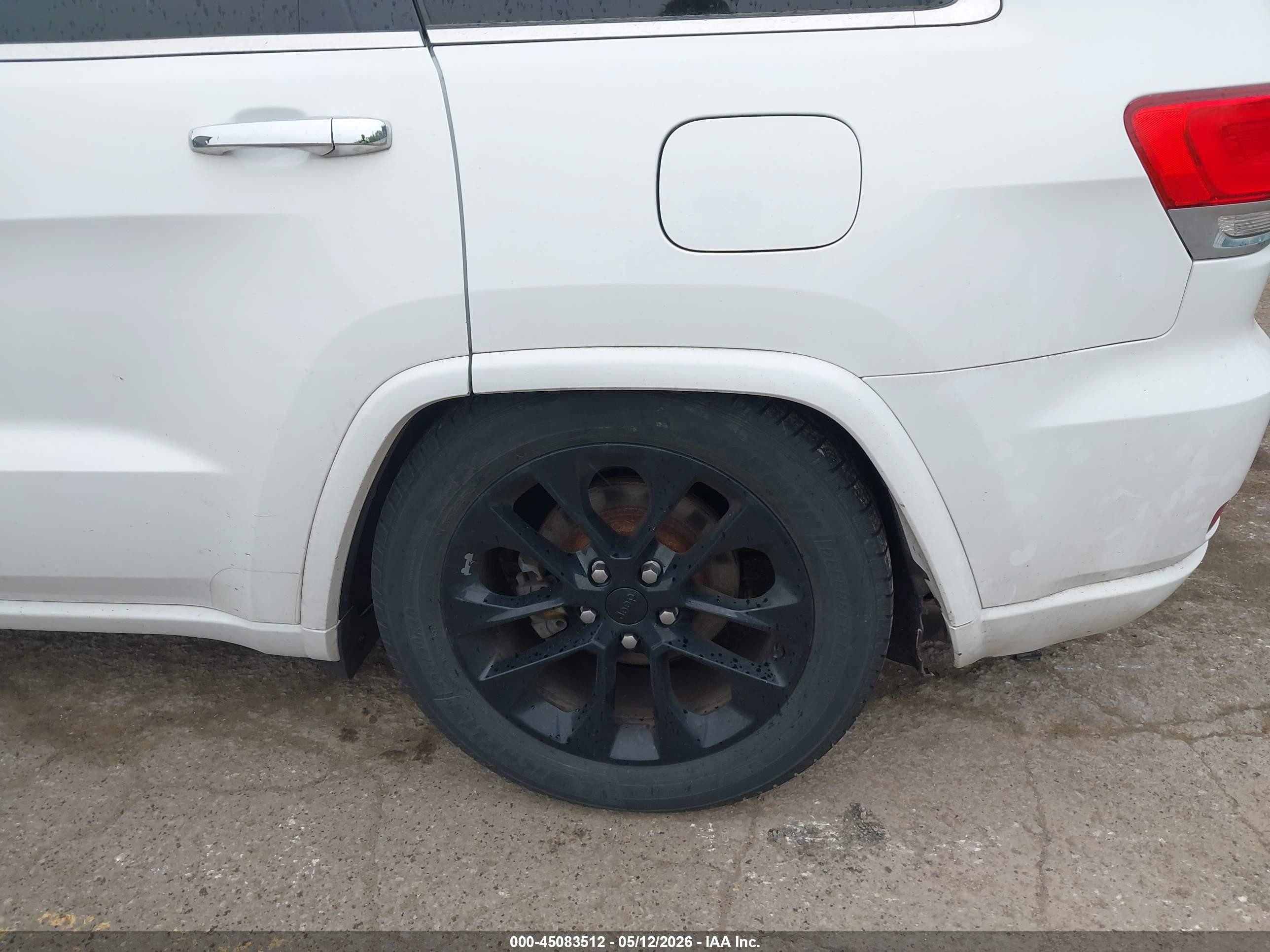 2014 Jeep Grand Cherokee Overland White vin: 1C4RJFCG0EC122380