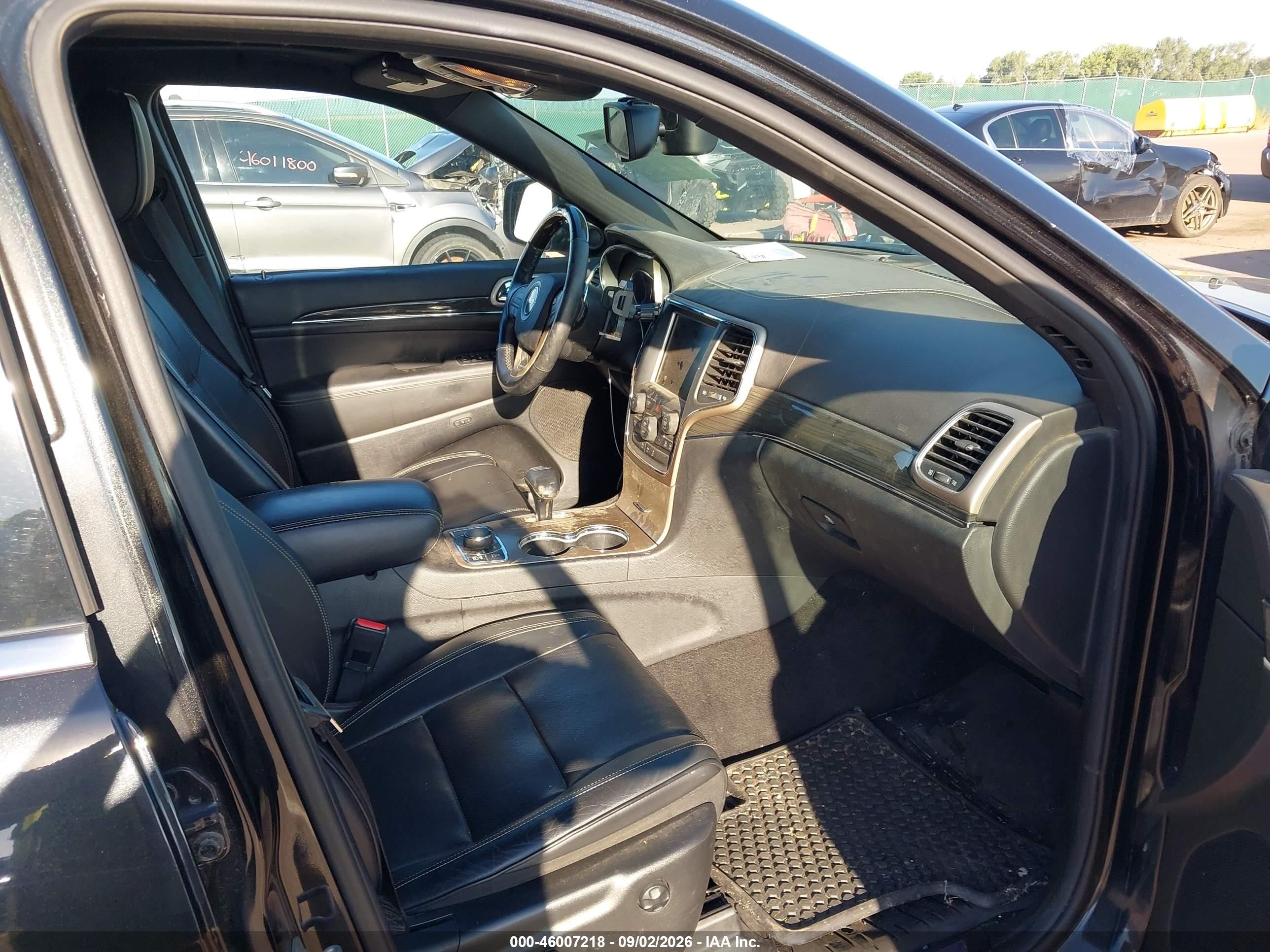 2014 Jeep Grand Cherokee Overland Black vin: 1C4RJFCG0EC183387