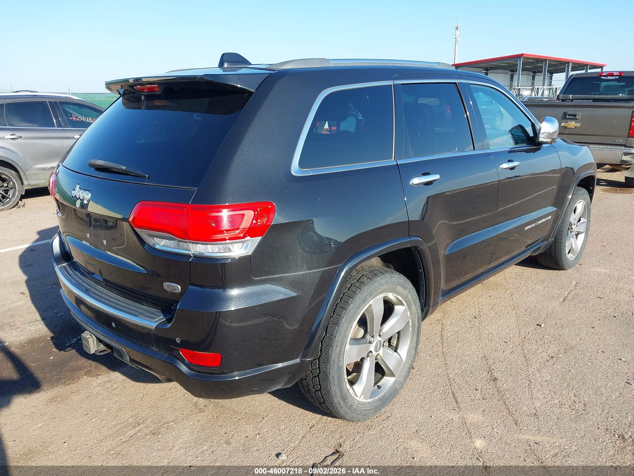 2014 Jeep Grand Cherokee Overland Black vin: 1C4RJFCG0EC183387