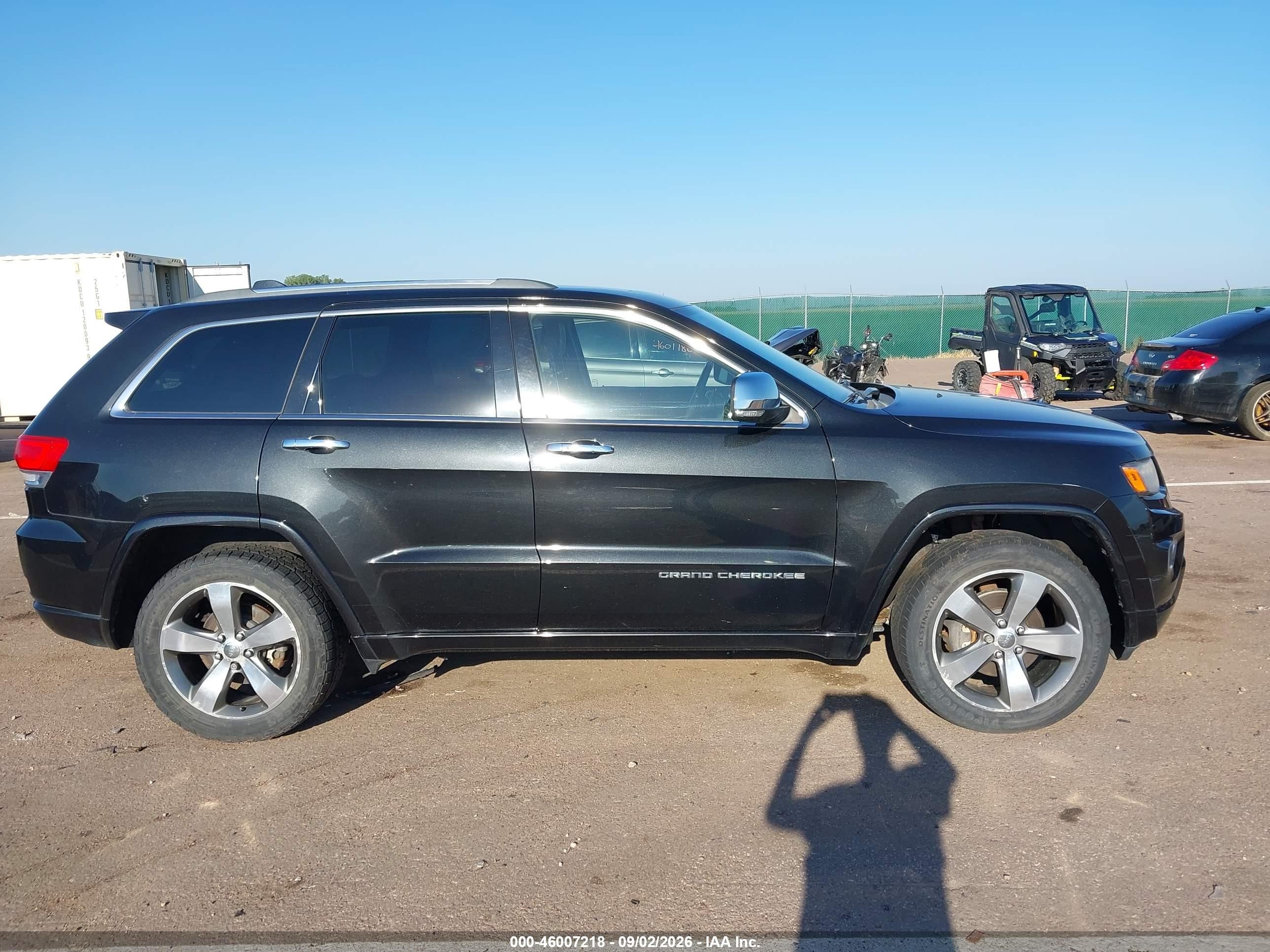 2014 Jeep Grand Cherokee Overland Black vin: 1C4RJFCG0EC183387