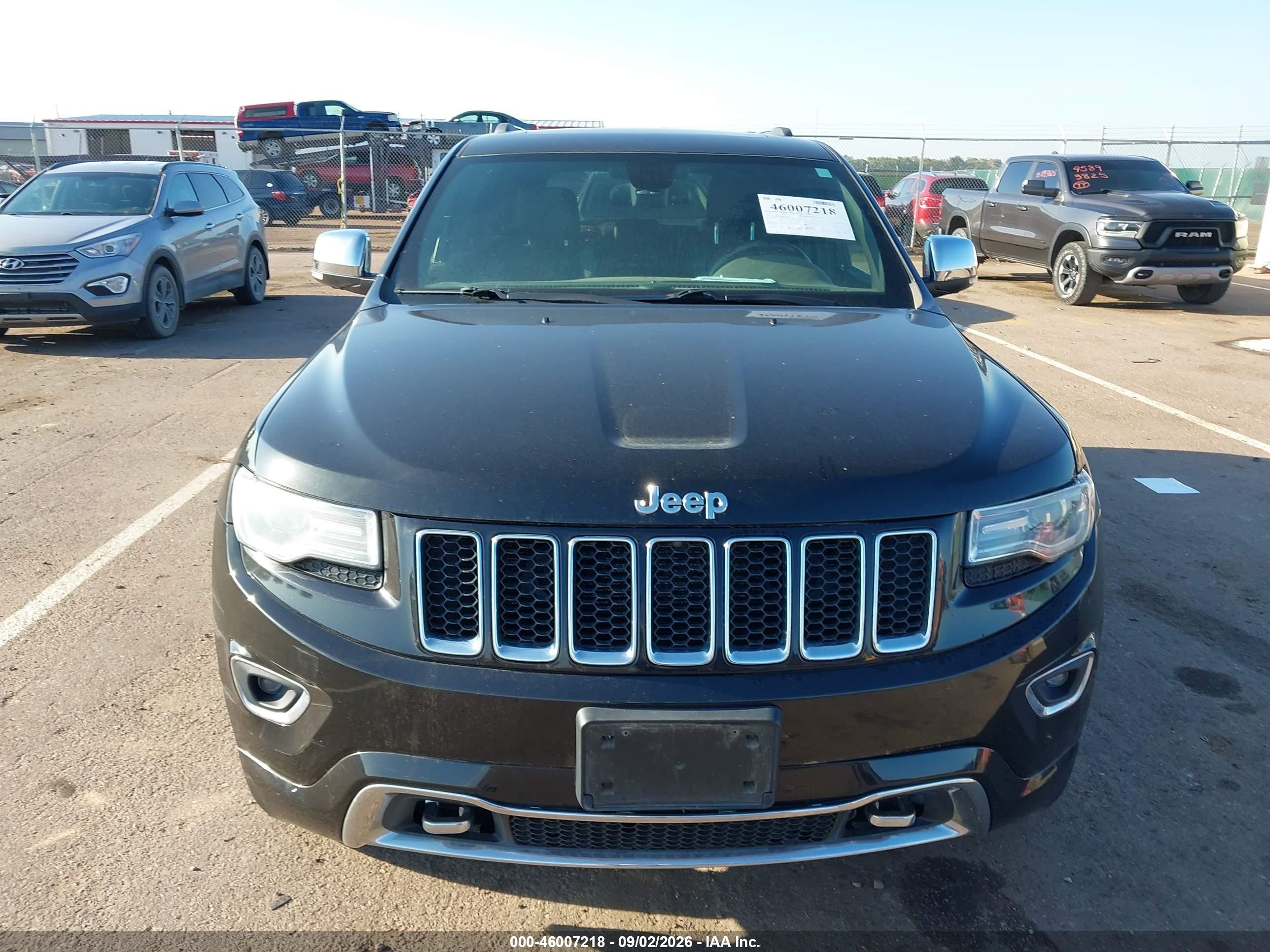 2014 Jeep Grand Cherokee Overland Black vin: 1C4RJFCG0EC183387
