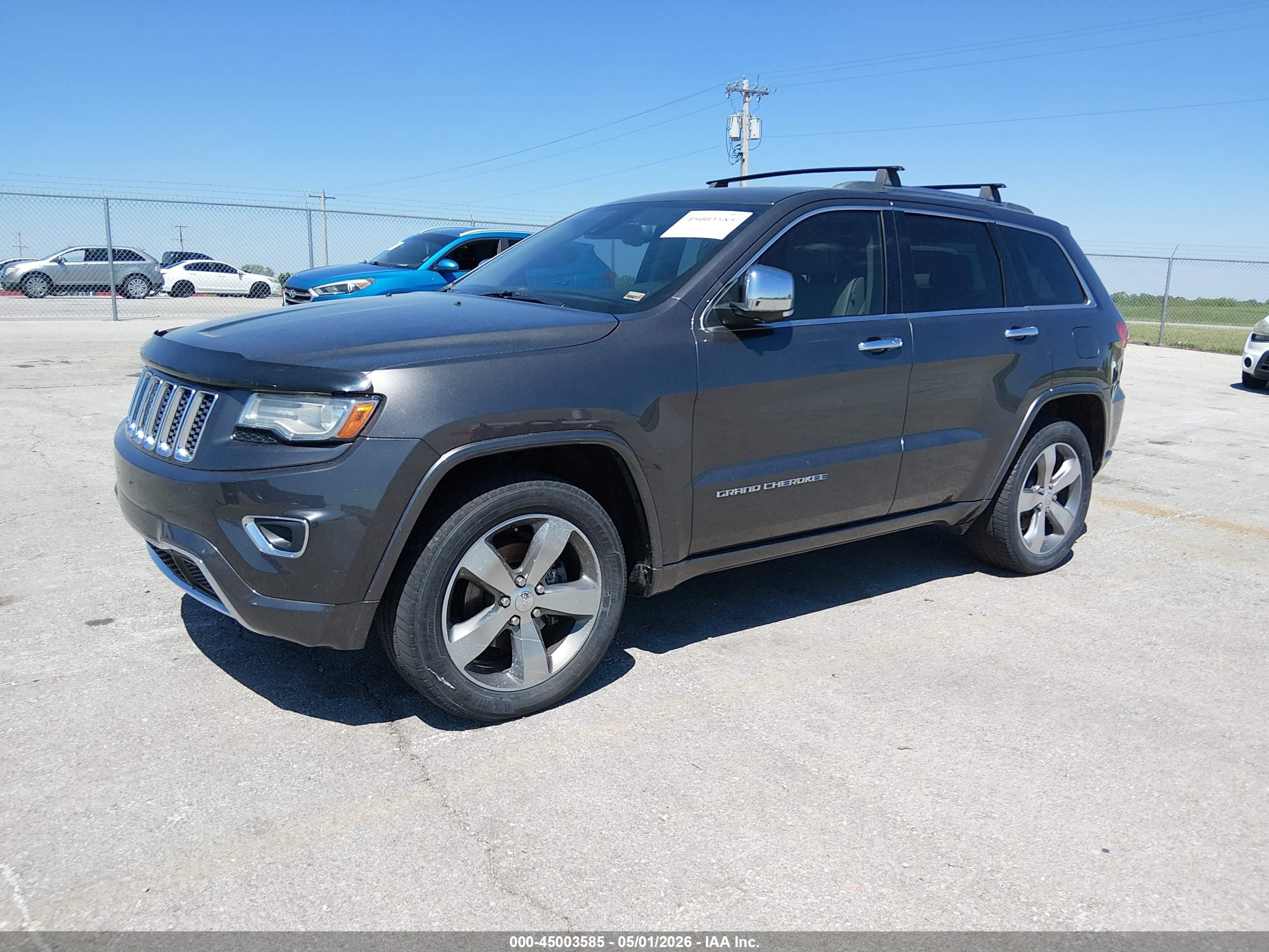 2014 Jeep Grand Cherokee Overland Серый vin: 1C4RJFCG0EC207610