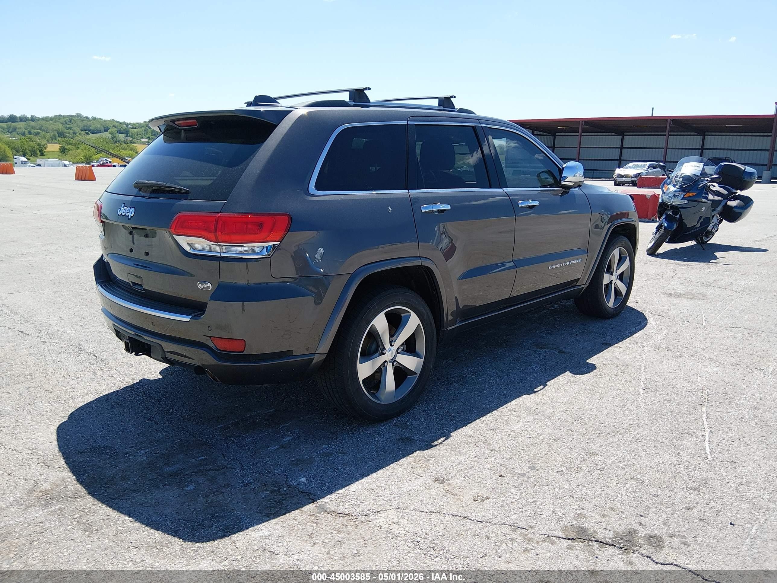 2014 Jeep Grand Cherokee Overland Серый vin: 1C4RJFCG0EC207610
