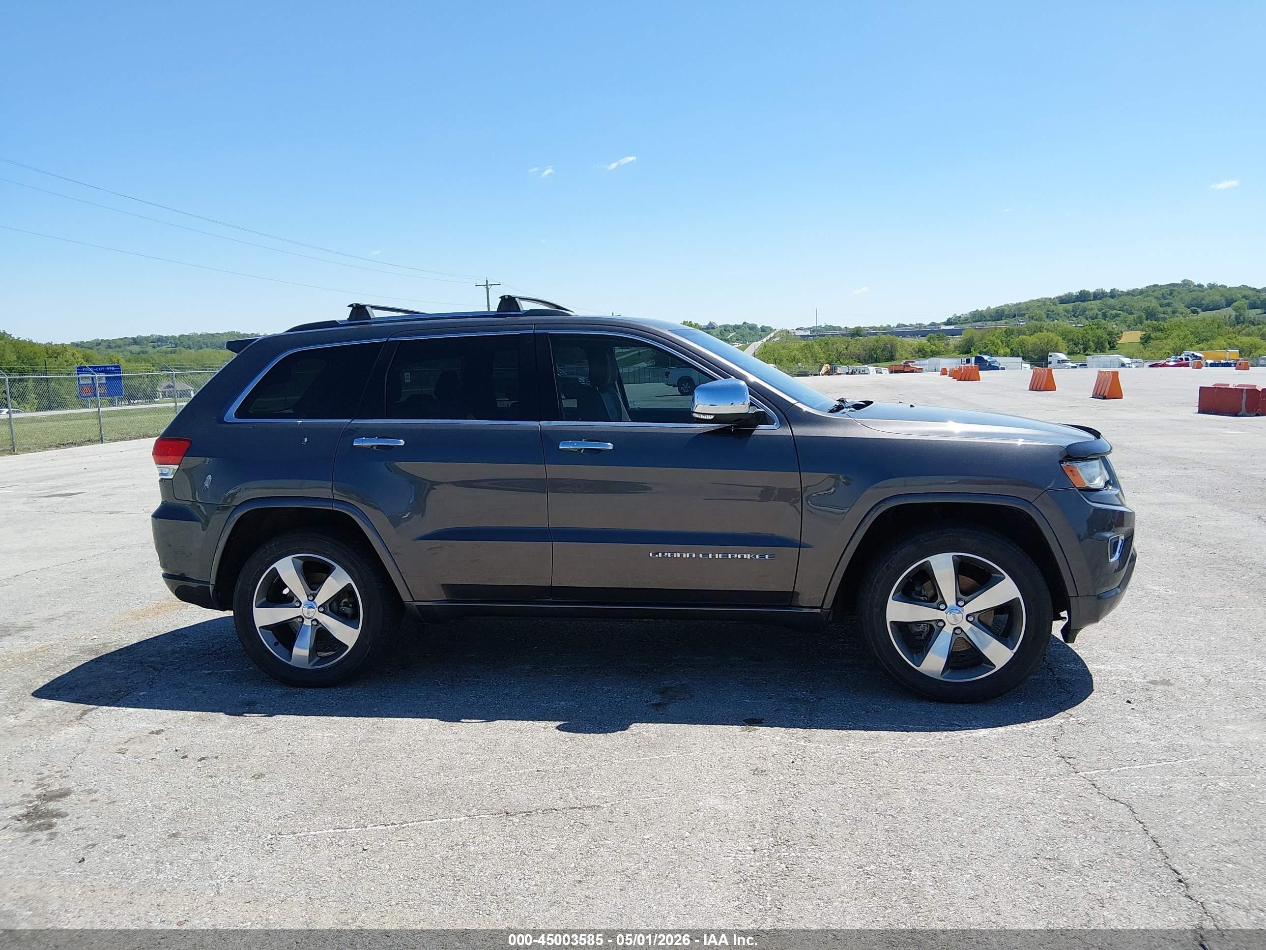 2014 Jeep Grand Cherokee Overland Серый vin: 1C4RJFCG0EC207610