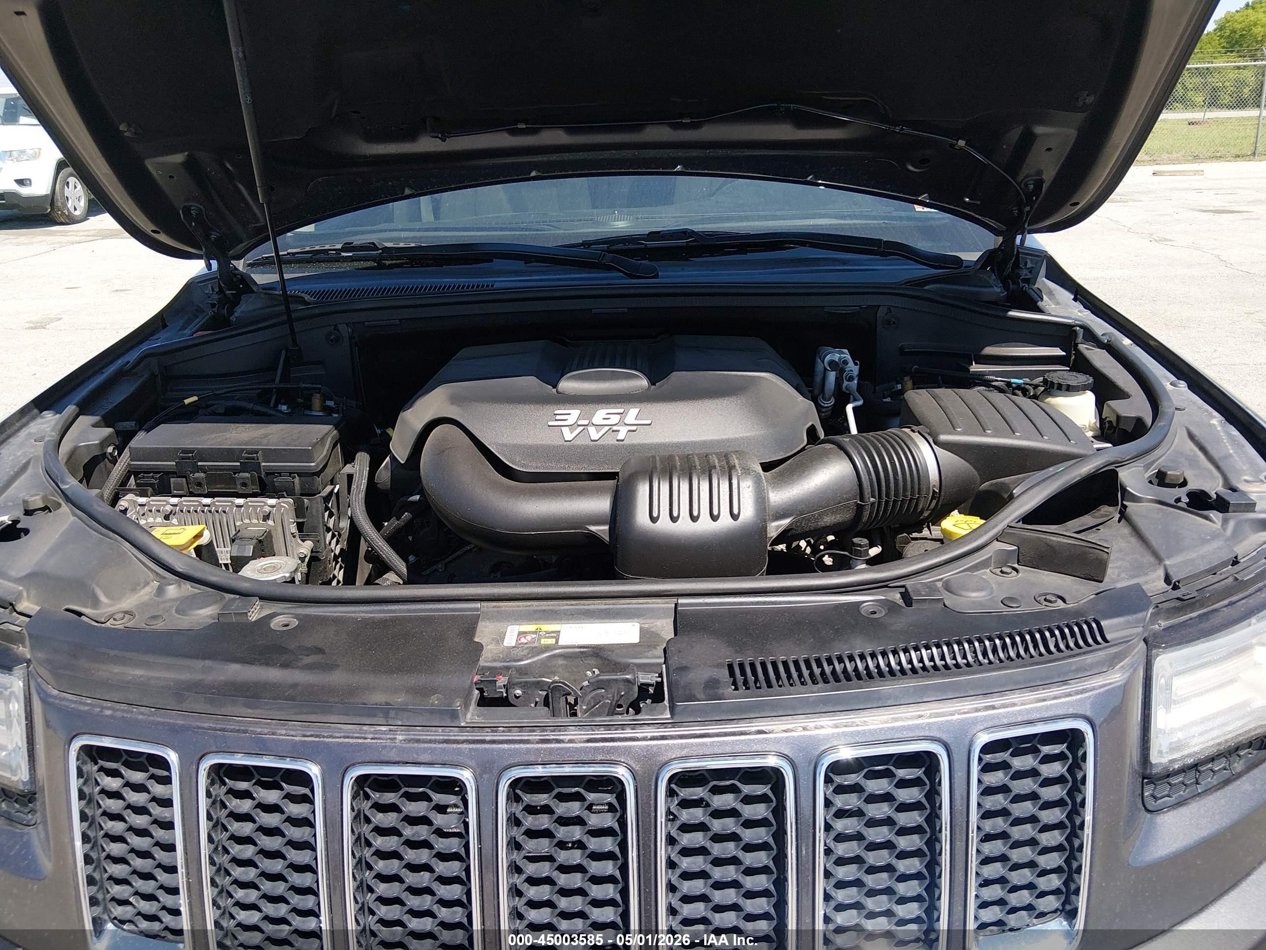 2014 Jeep Grand Cherokee Overland Серый vin: 1C4RJFCG0EC207610