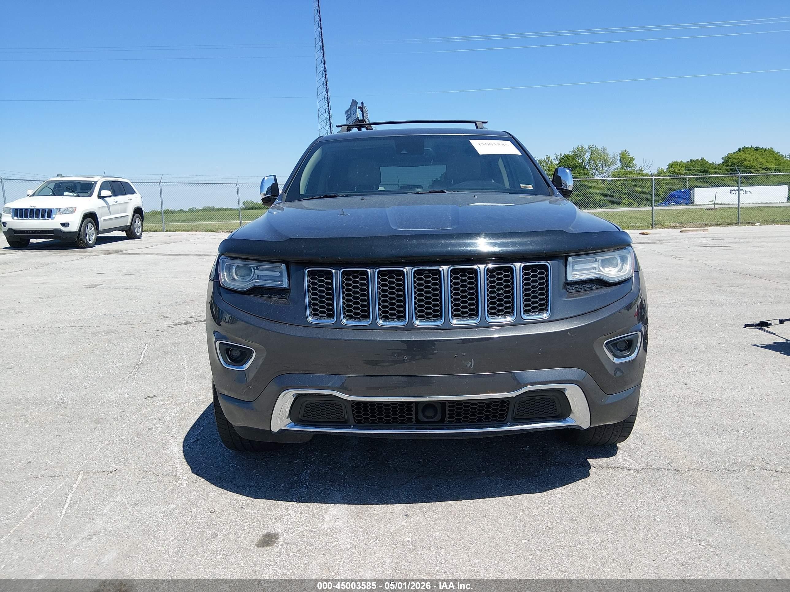 2014 Jeep Grand Cherokee Overland Серый vin: 1C4RJFCG0EC207610