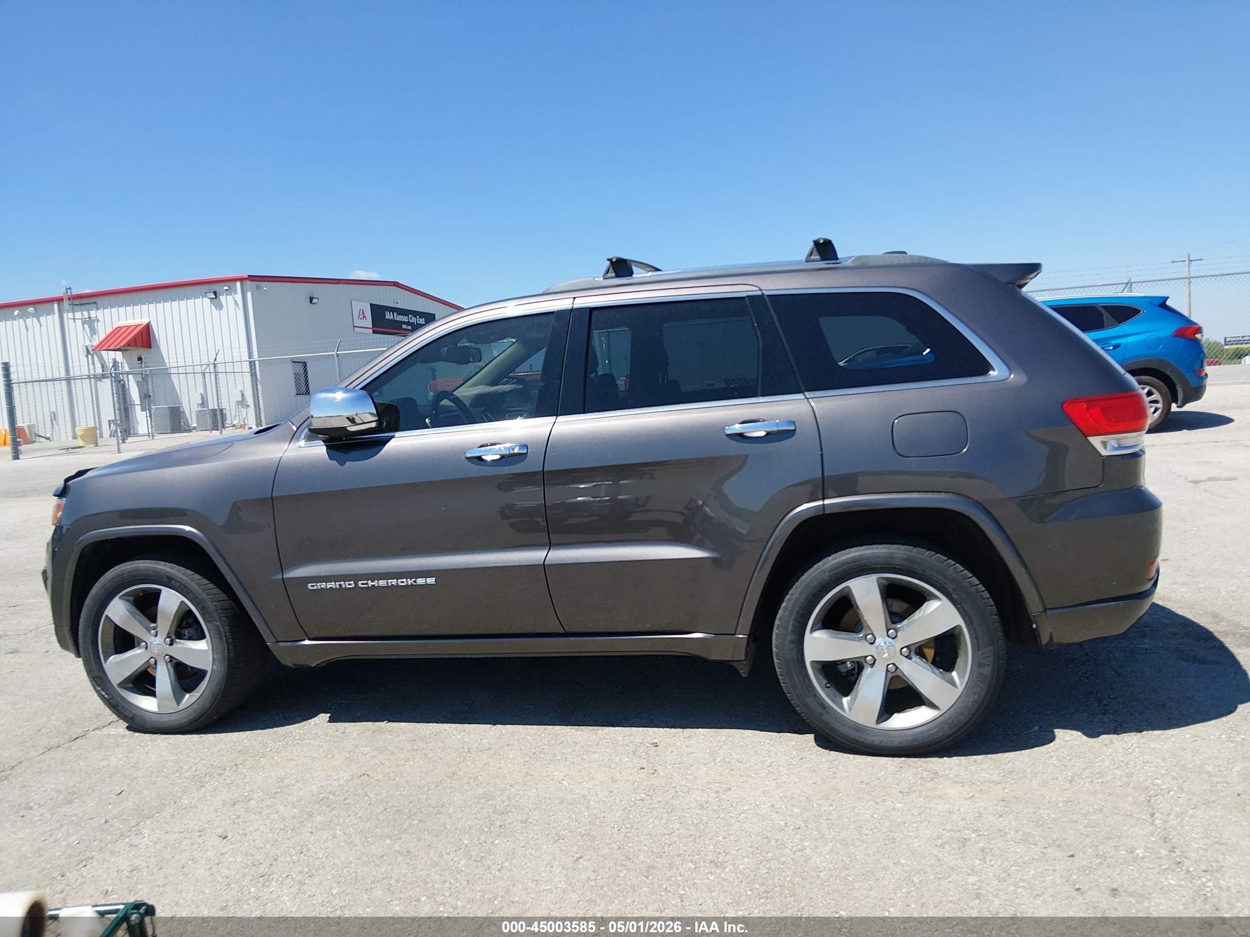 2014 Jeep Grand Cherokee Overland Серый vin: 1C4RJFCG0EC207610