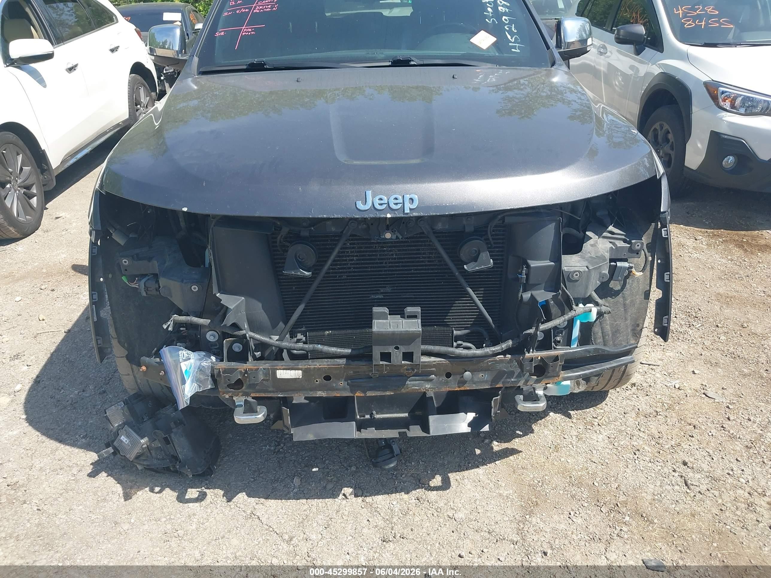 2014 Jeep Grand Cherokee Overland Gray vin: 1C4RJFCG0EC247587