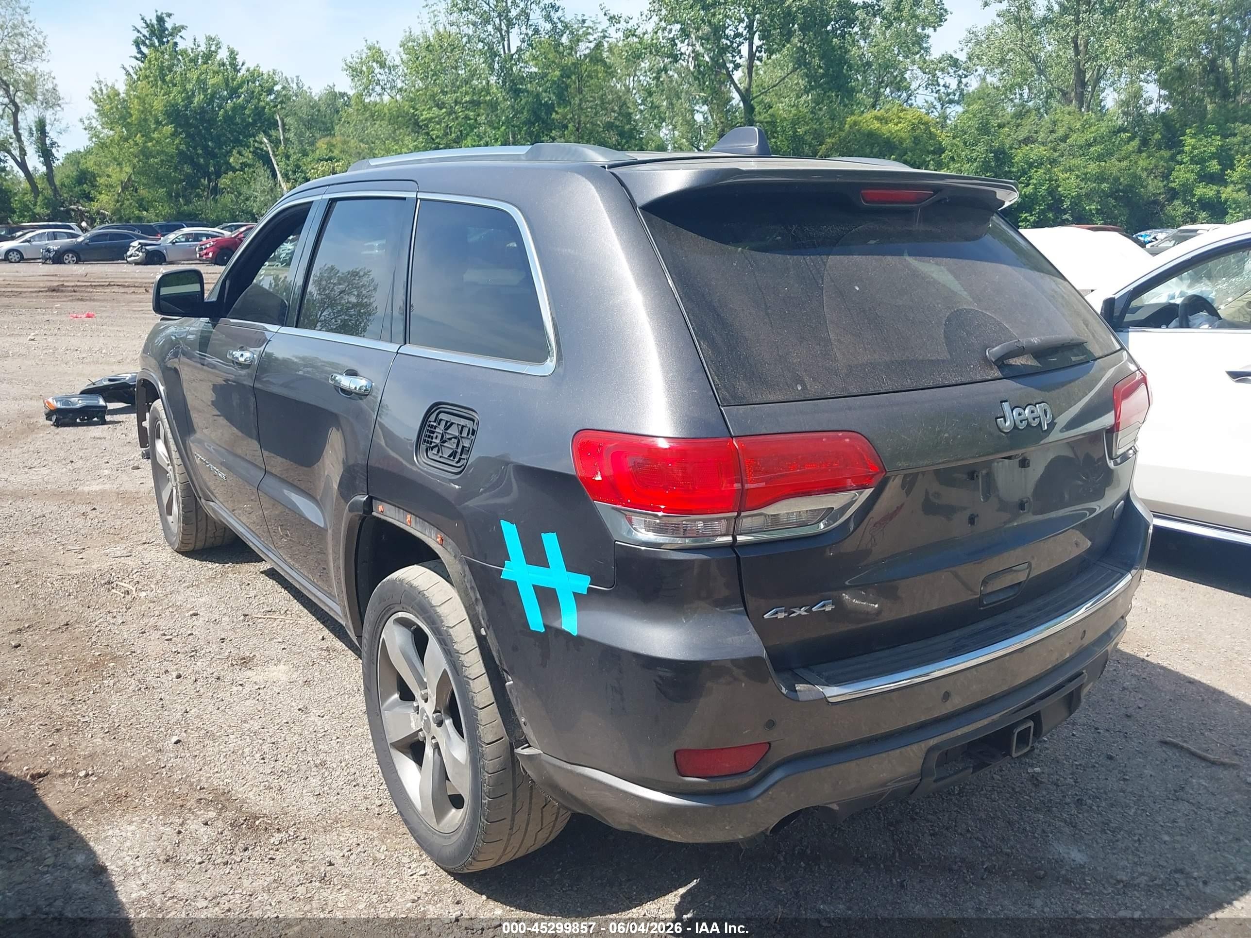 2014 Jeep Grand Cherokee Overland Gray vin: 1C4RJFCG0EC247587