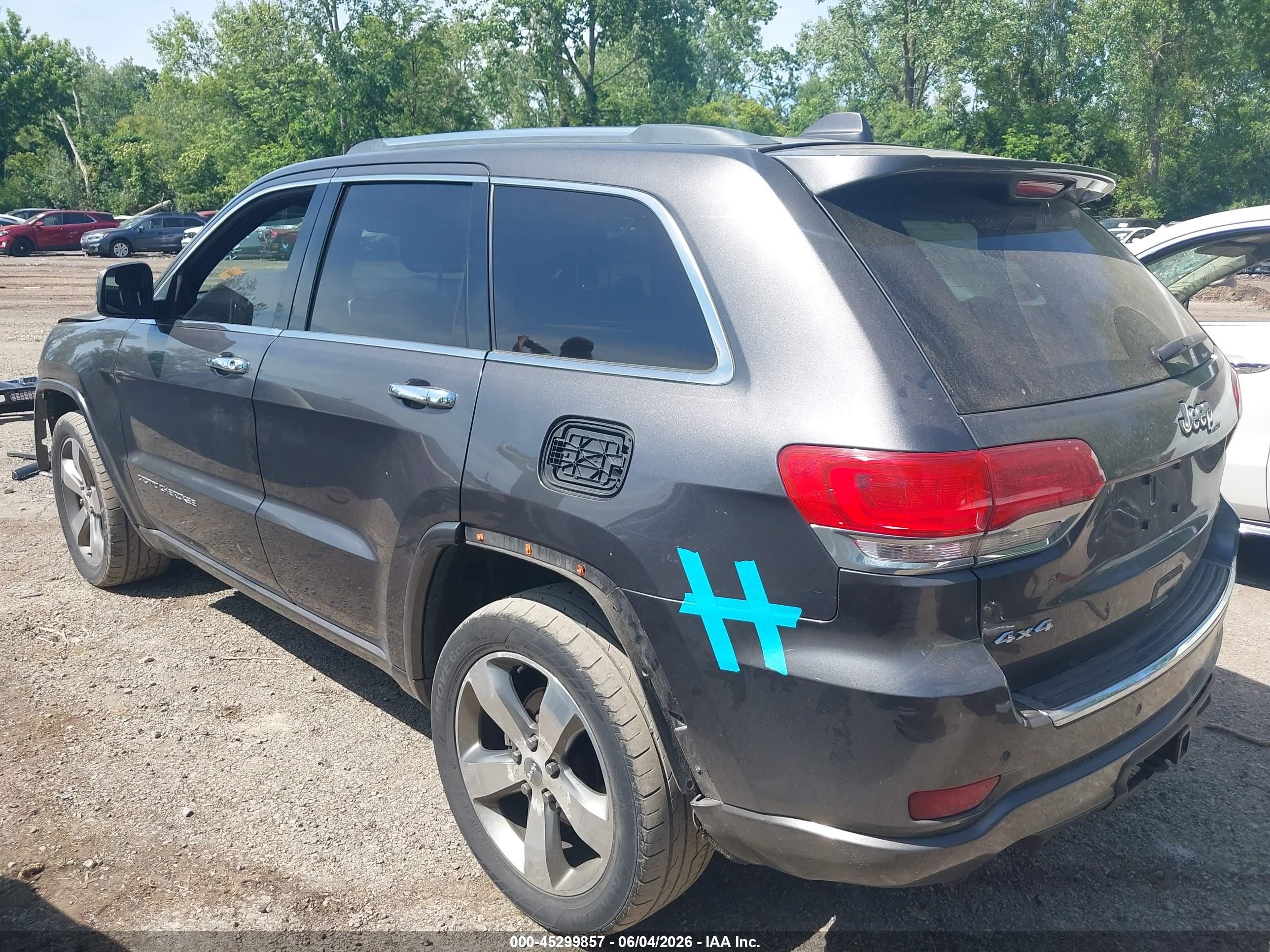 2014 Jeep Grand Cherokee Overland Gray vin: 1C4RJFCG0EC247587