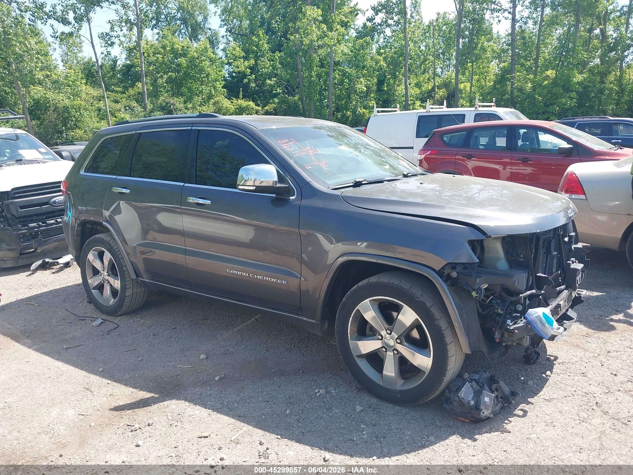 2014 Jeep Grand Cherokee Overland Gray vin: 1C4RJFCG0EC247587