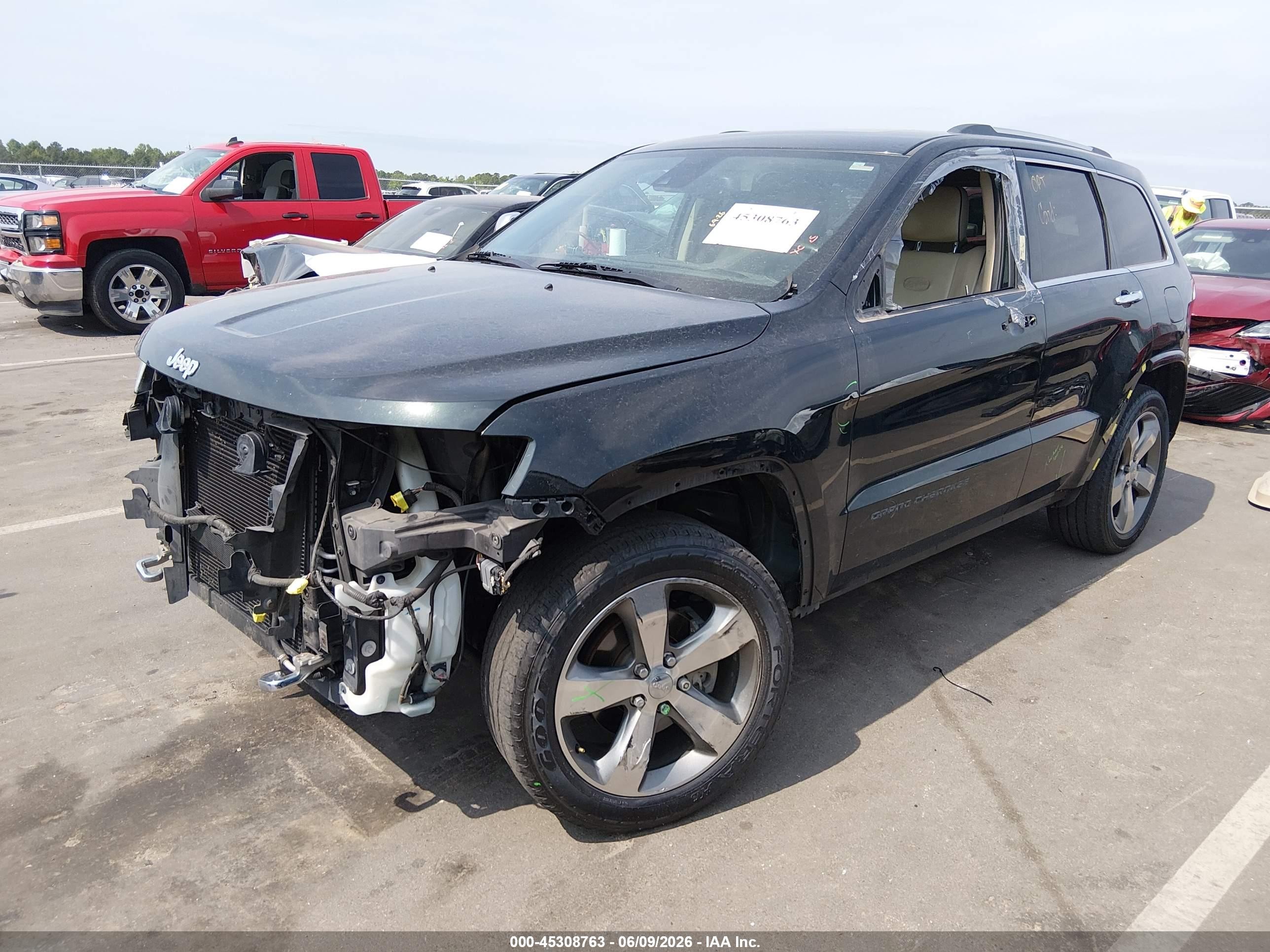 2014 Jeep Grand Cherokee Overland Black vin: 1C4RJFCG0EC255317