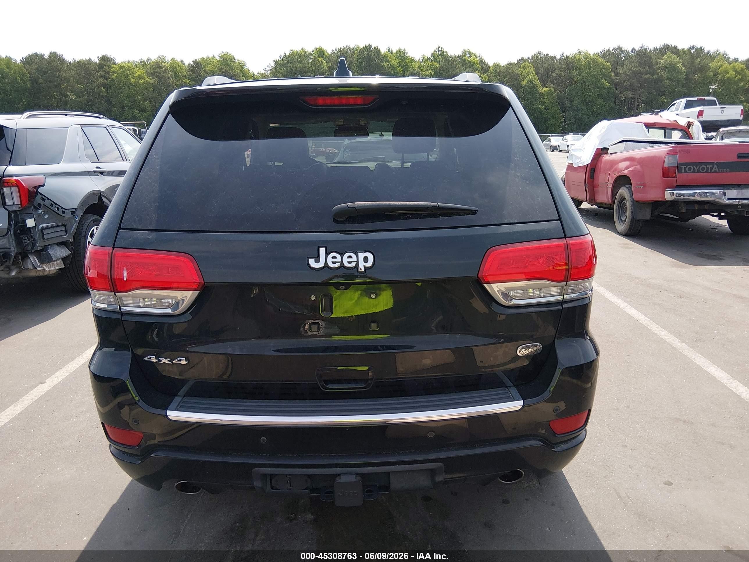 2014 Jeep Grand Cherokee Overland Black vin: 1C4RJFCG0EC255317