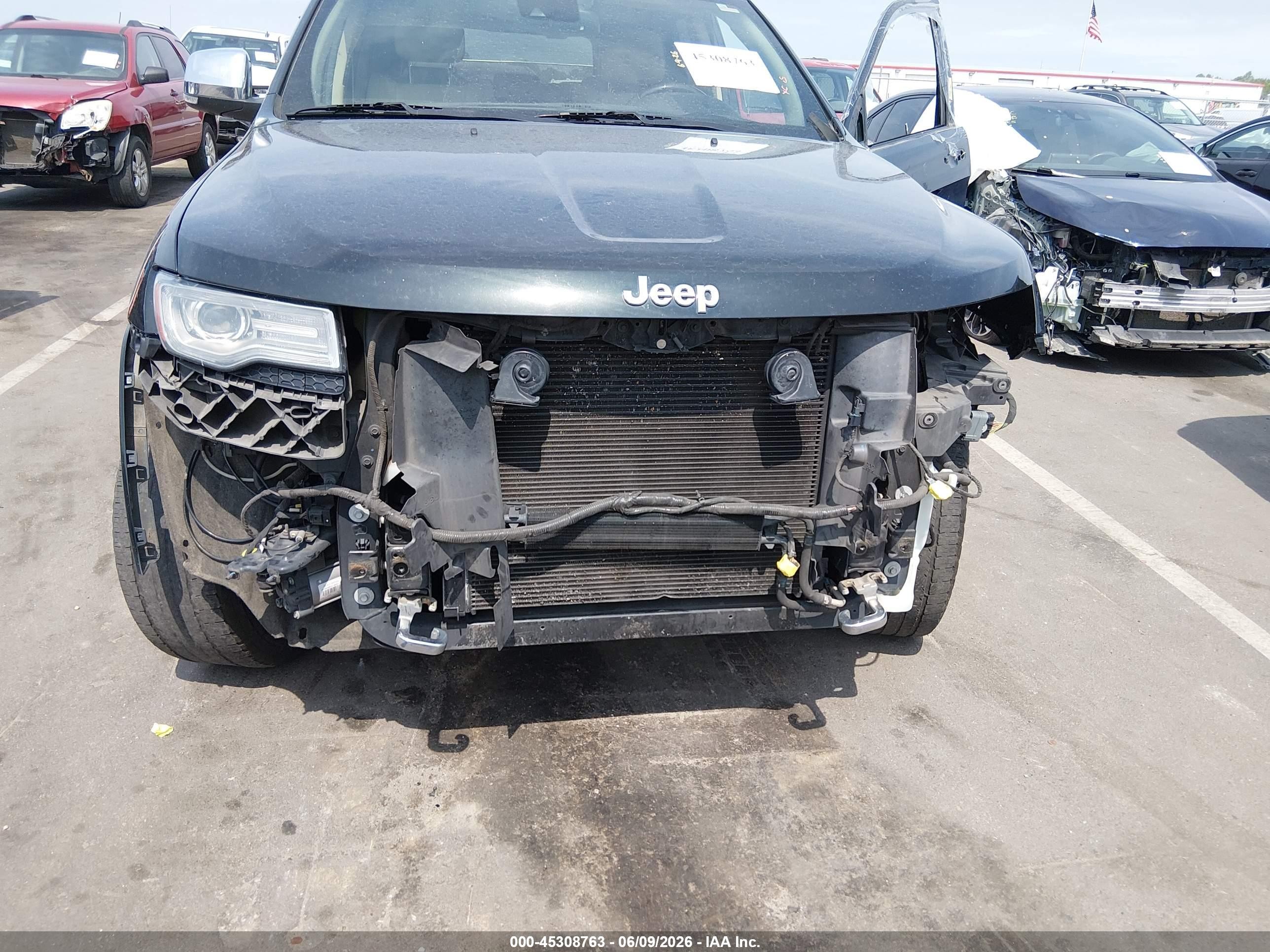 2014 Jeep Grand Cherokee Overland Black vin: 1C4RJFCG0EC255317