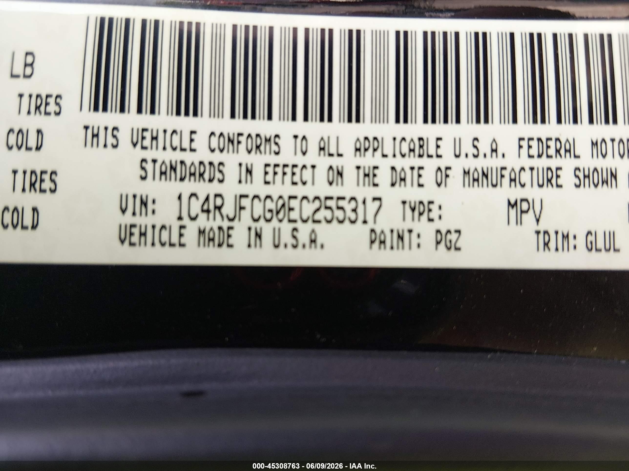 2014 Jeep Grand Cherokee Overland Black vin: 1C4RJFCG0EC255317