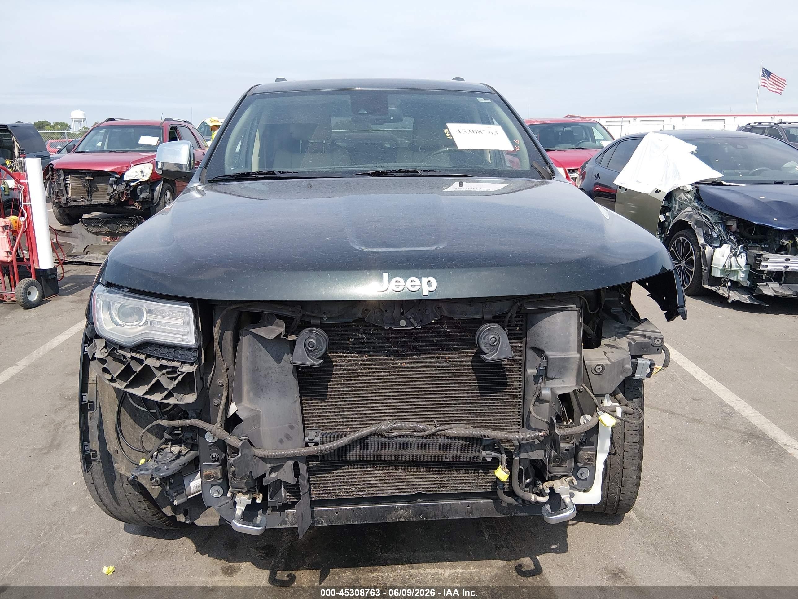 2014 Jeep Grand Cherokee Overland Black vin: 1C4RJFCG0EC255317