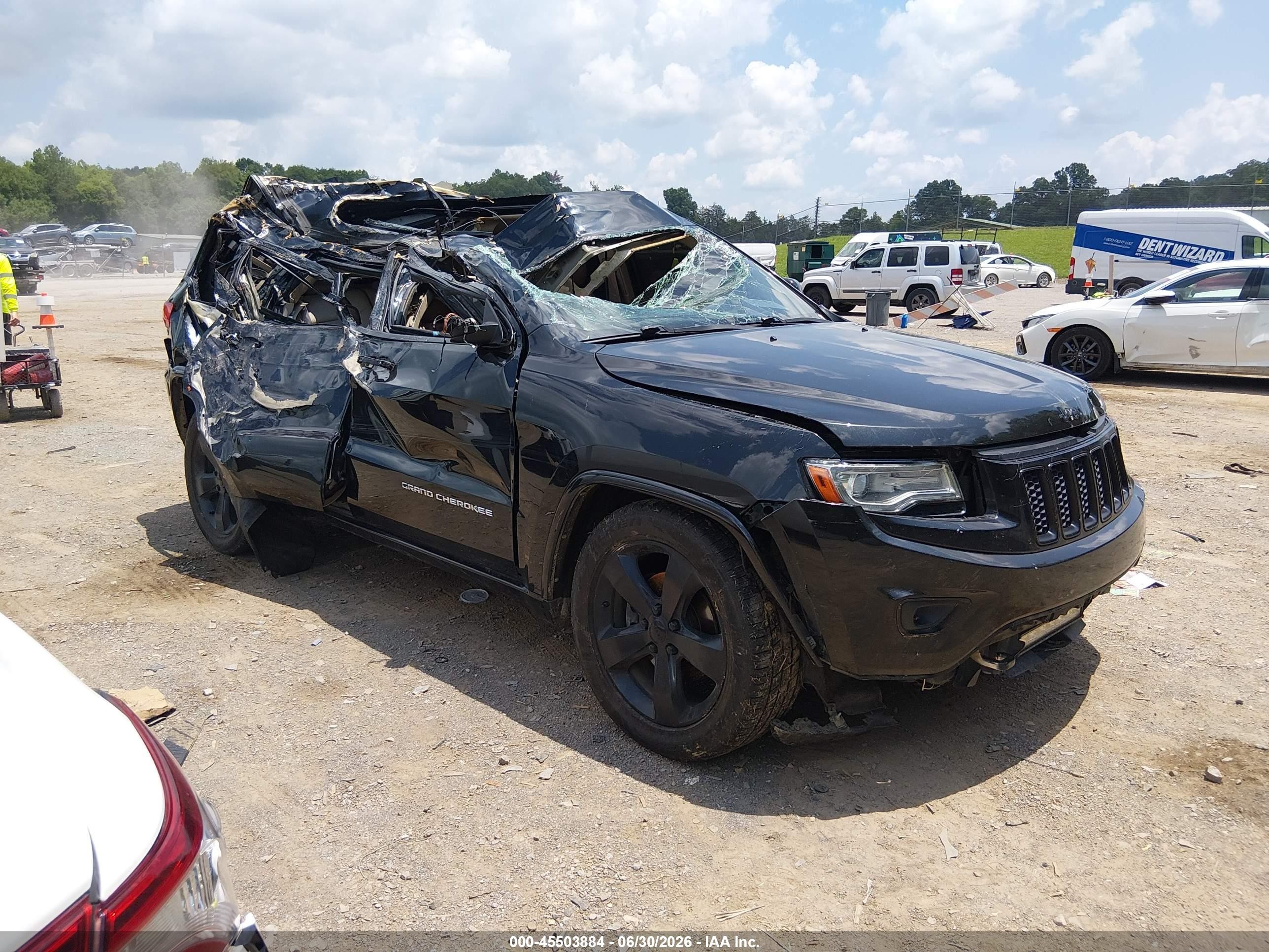 2014 Jeep Grand Cherokee Overland Black vin: 1C4RJFCG0EC272621