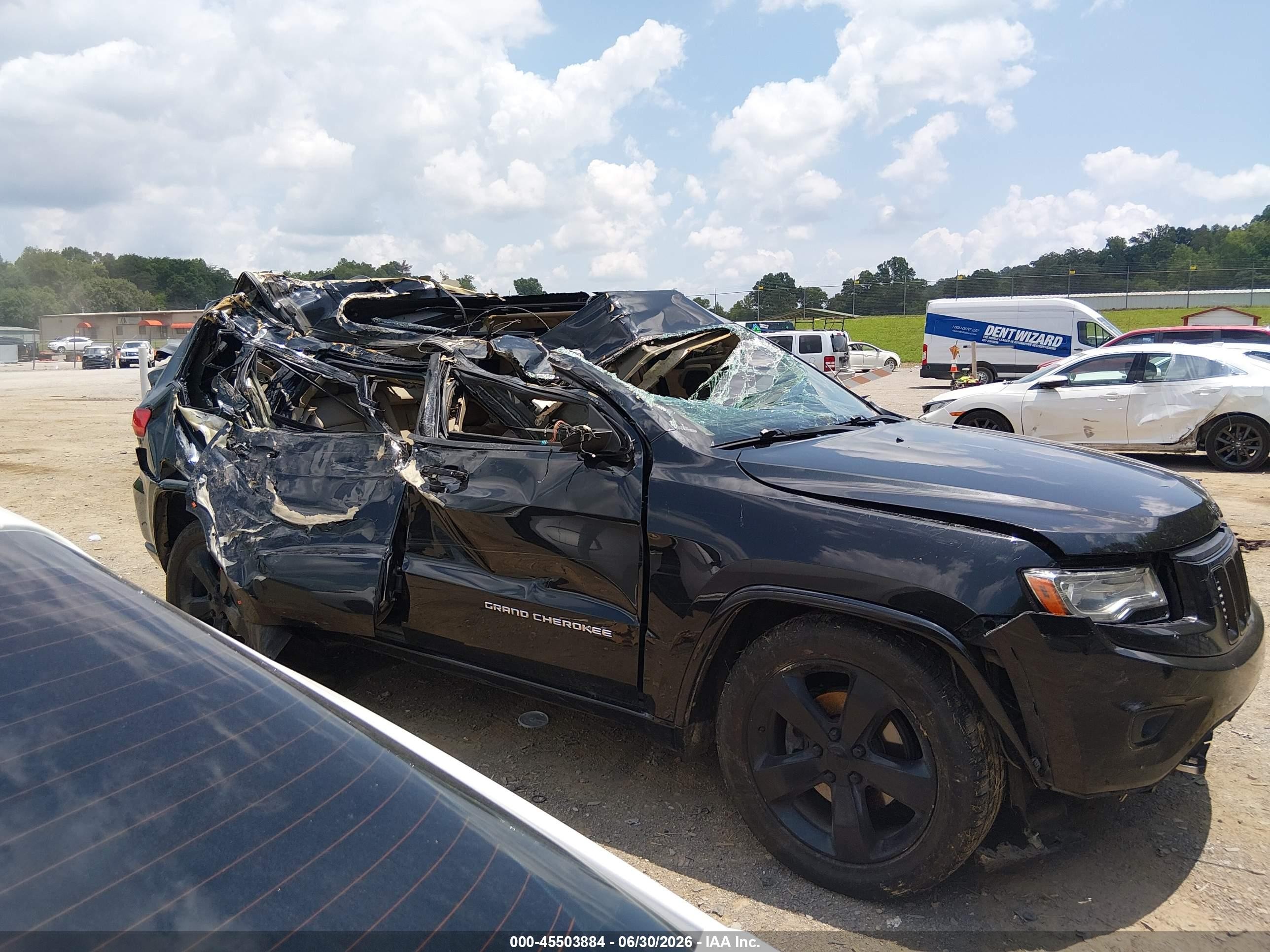 2014 Jeep Grand Cherokee Overland Black vin: 1C4RJFCG0EC272621