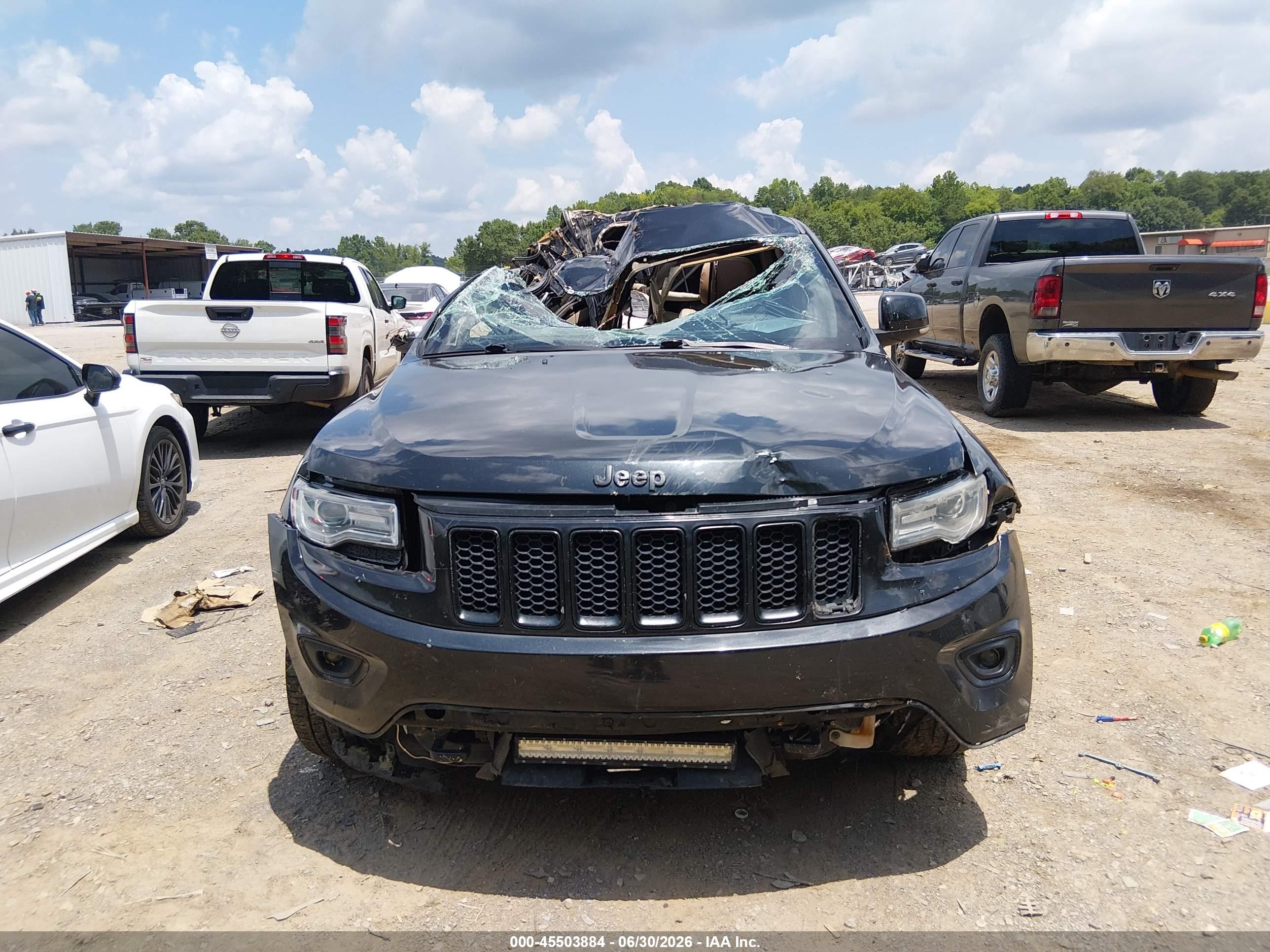 2014 Jeep Grand Cherokee Overland Black vin: 1C4RJFCG0EC272621