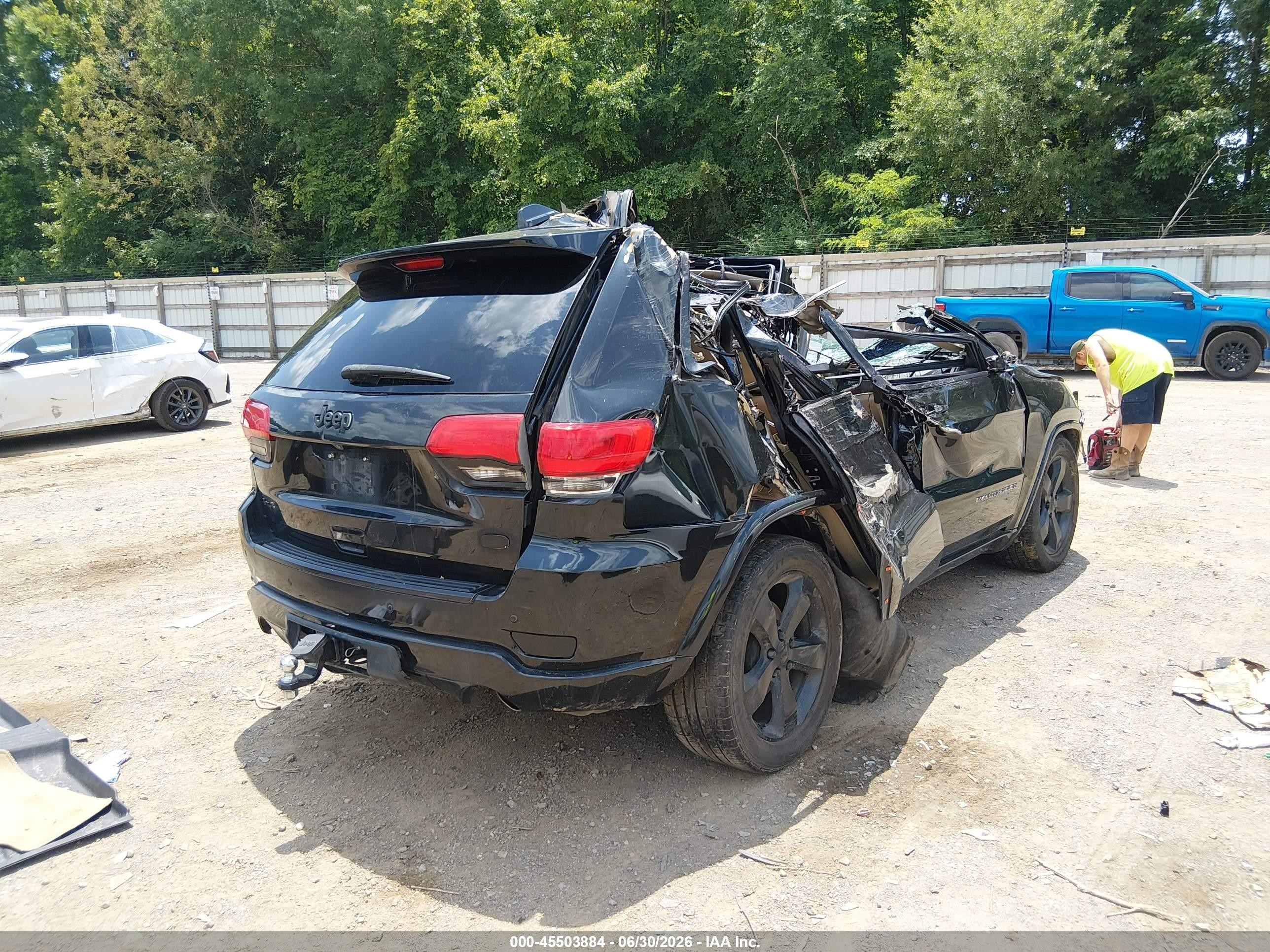 2014 Jeep Grand Cherokee Overland Black vin: 1C4RJFCG0EC272621