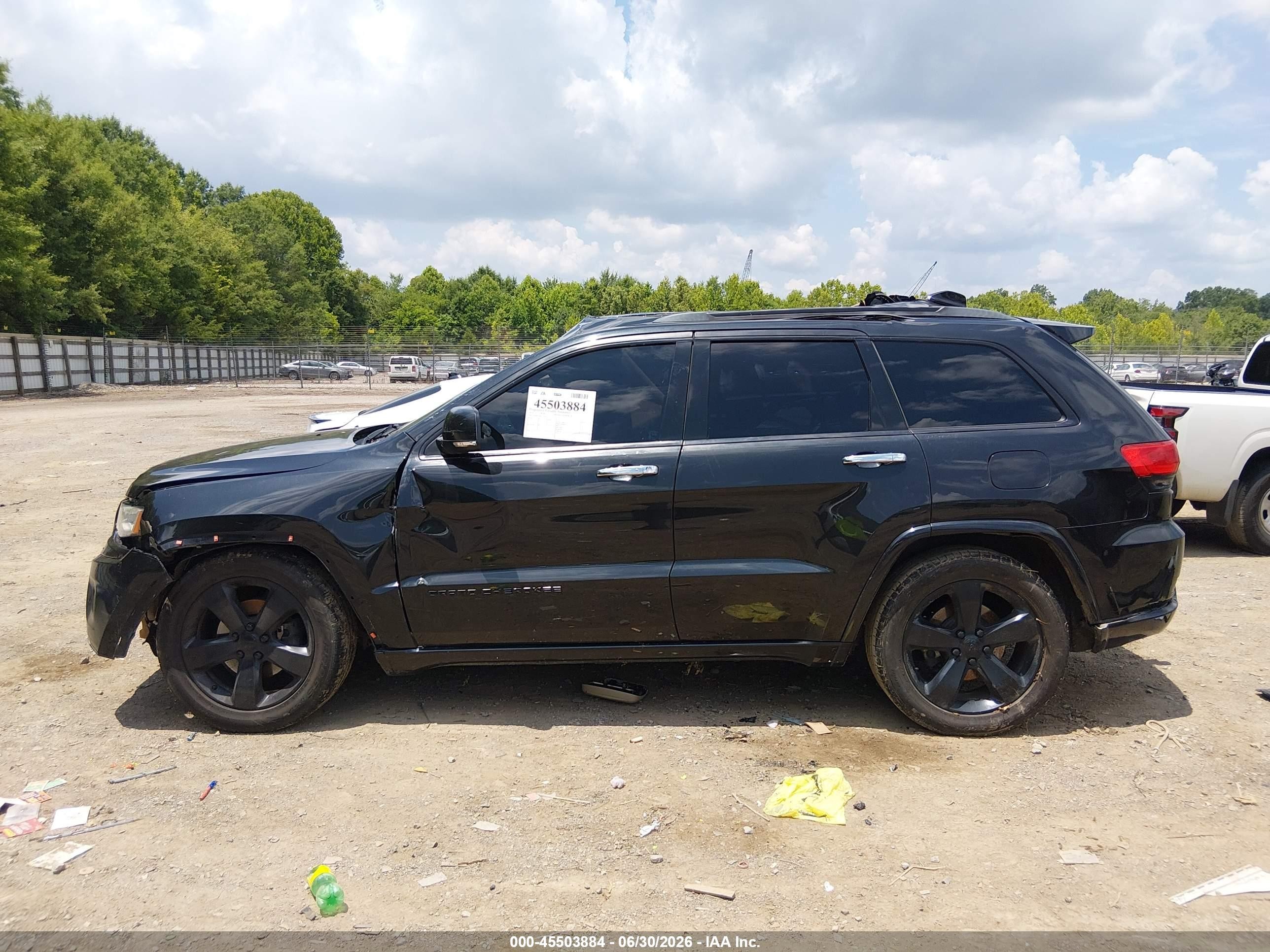 2014 Jeep Grand Cherokee Overland Black vin: 1C4RJFCG0EC272621