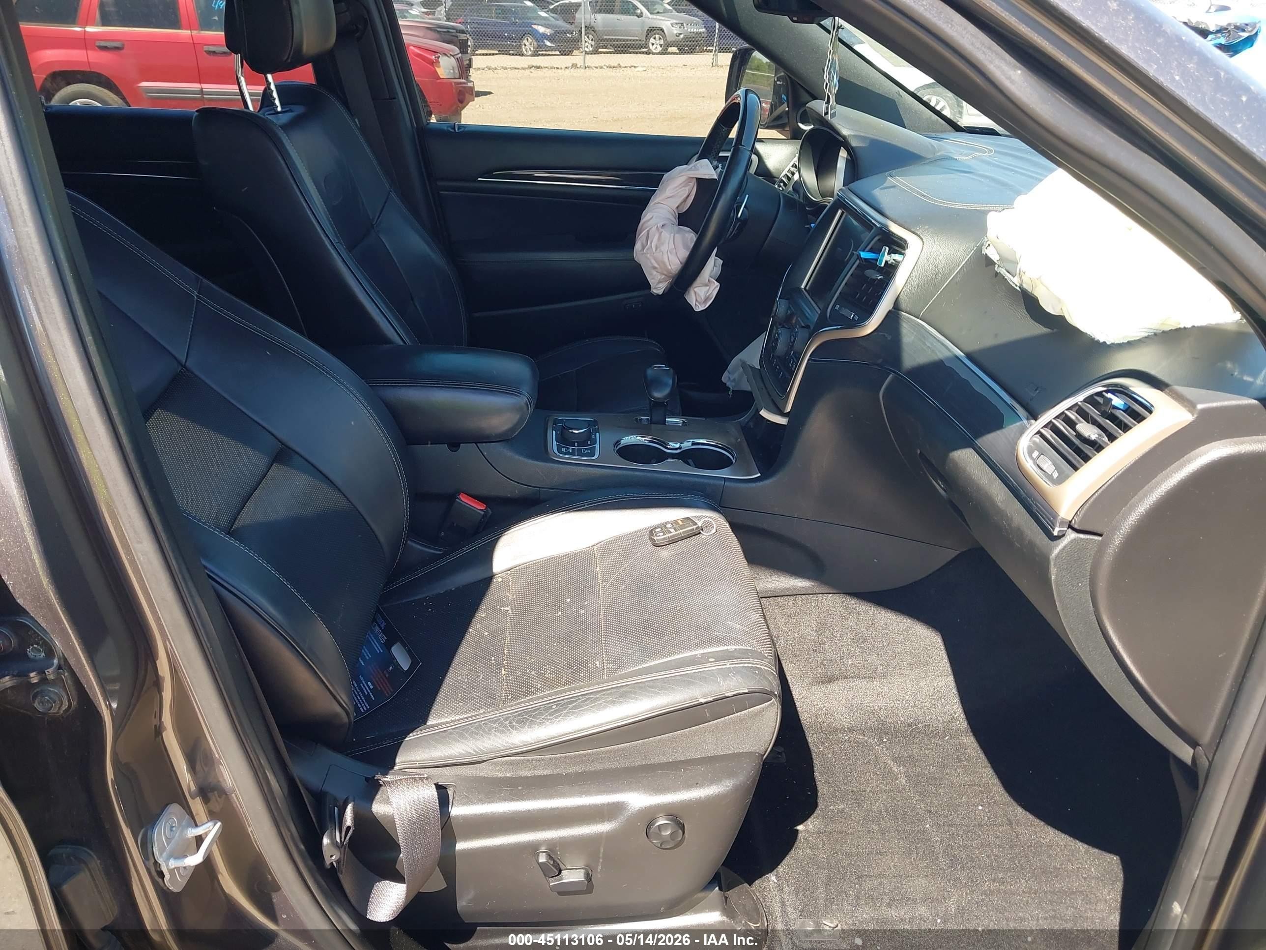 2014 Jeep Grand Cherokee Overland Gray vin: 1C4RJFCG0EC279293