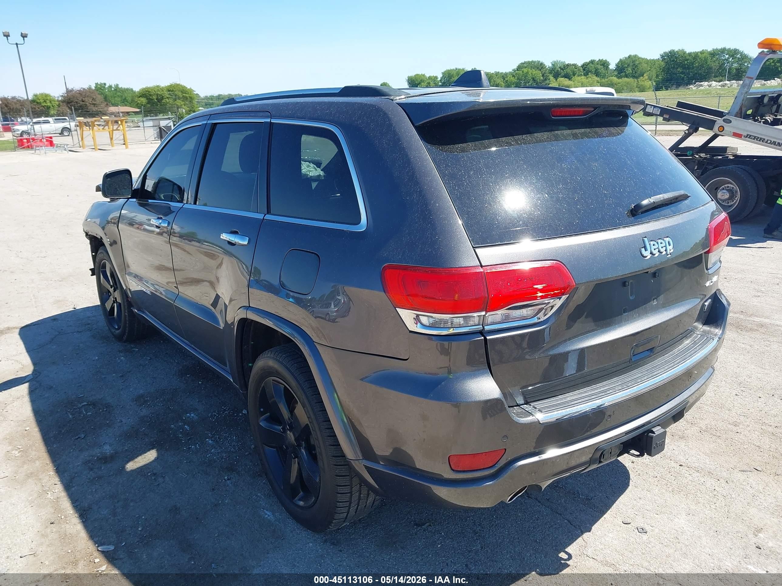 2014 Jeep Grand Cherokee Overland Gray vin: 1C4RJFCG0EC279293