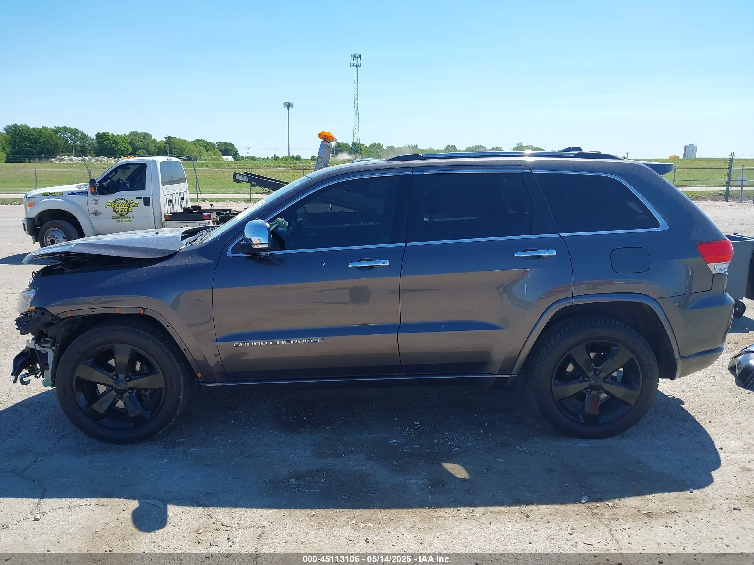 2014 Jeep Grand Cherokee Overland Gray vin: 1C4RJFCG0EC279293